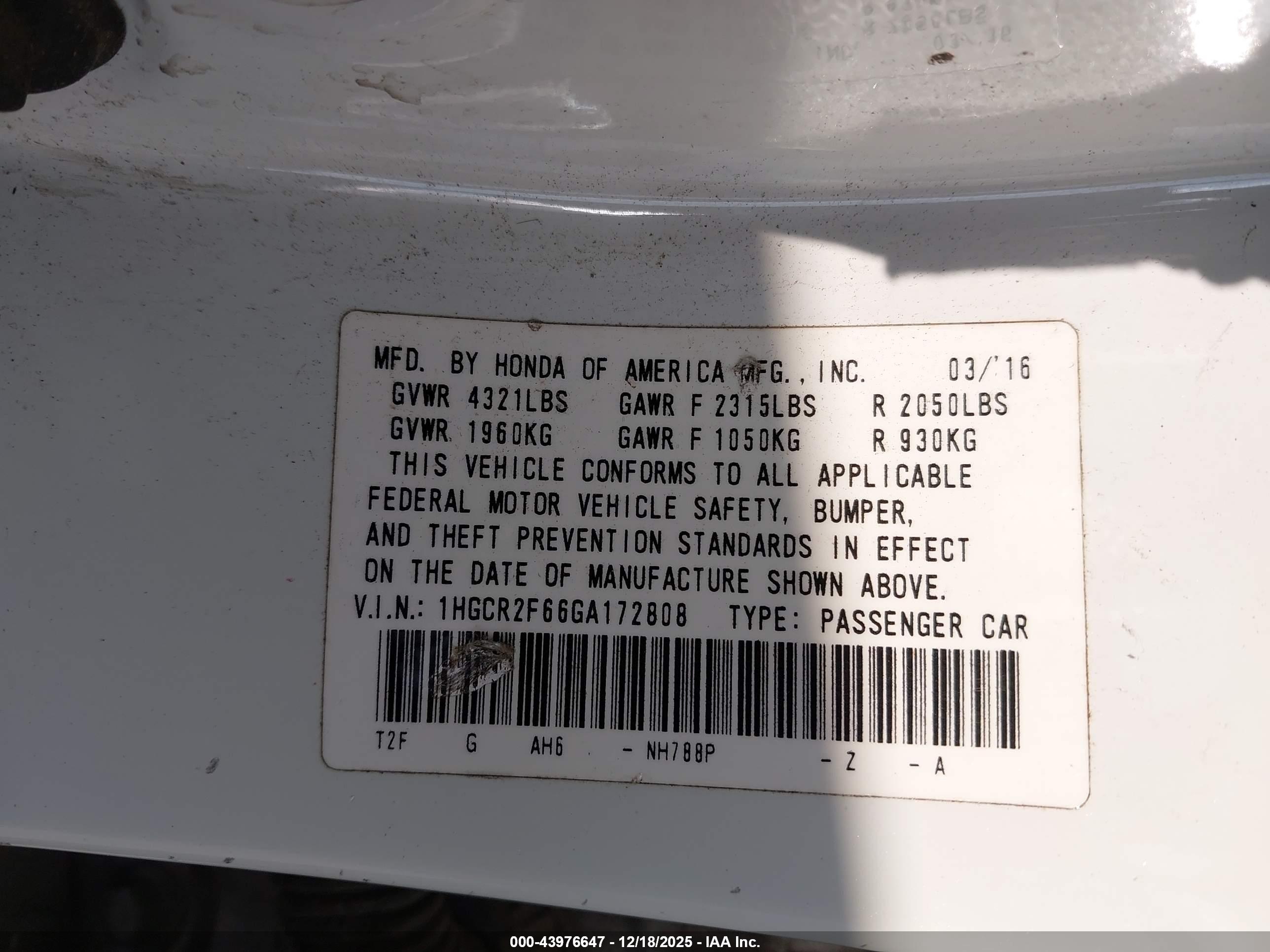 HONDA ACCORD image 9