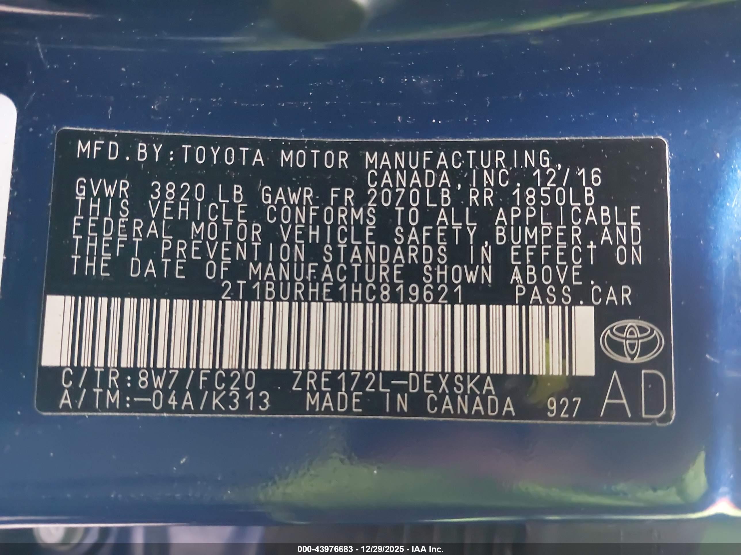 TOYOTA COROLLA image 9