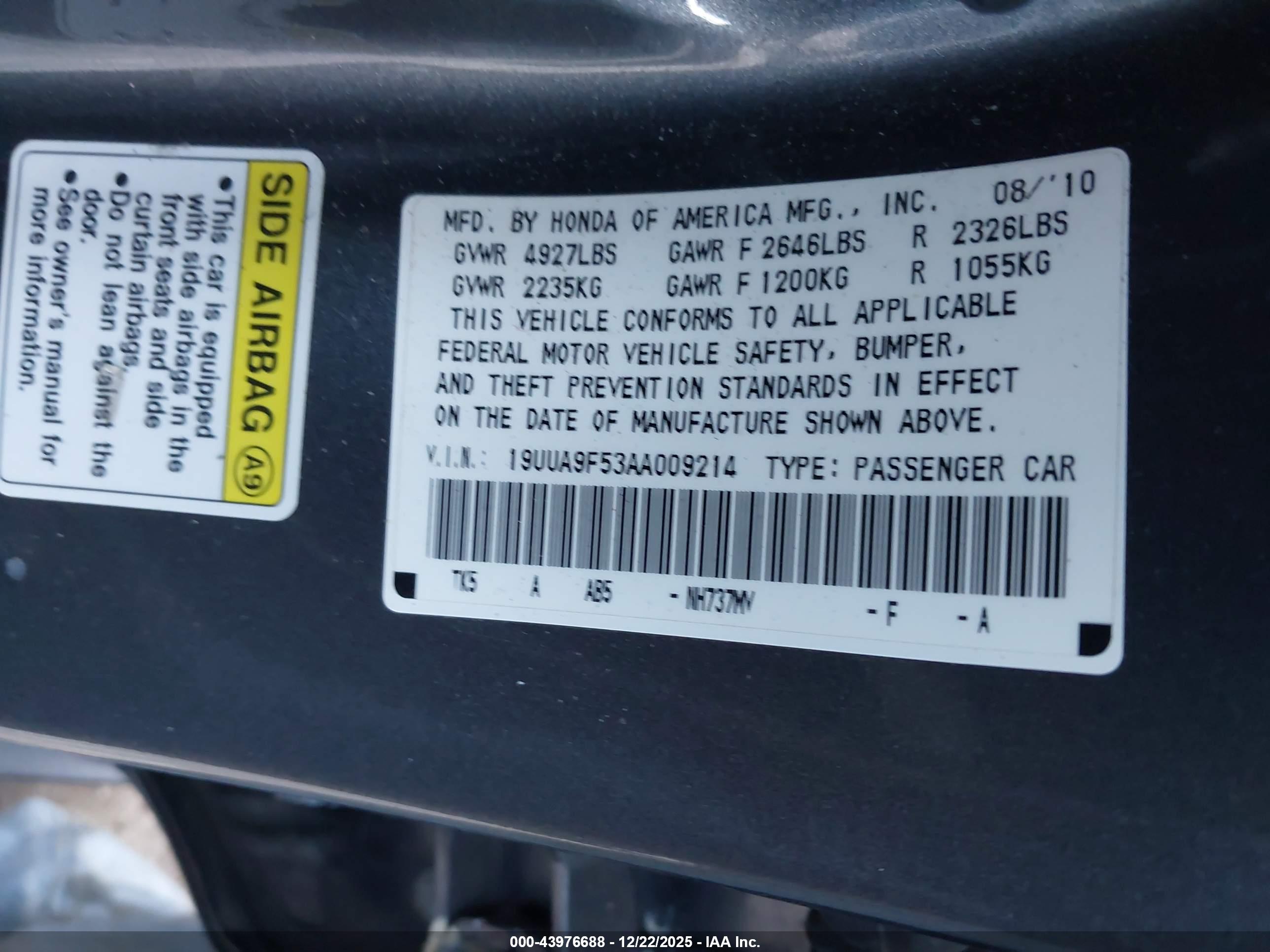 ACURA TL image 9