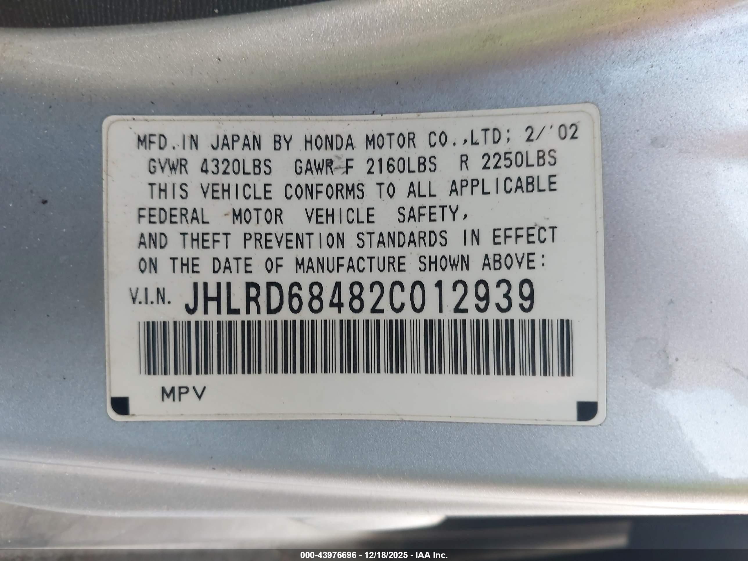 HONDA CR-V image 9