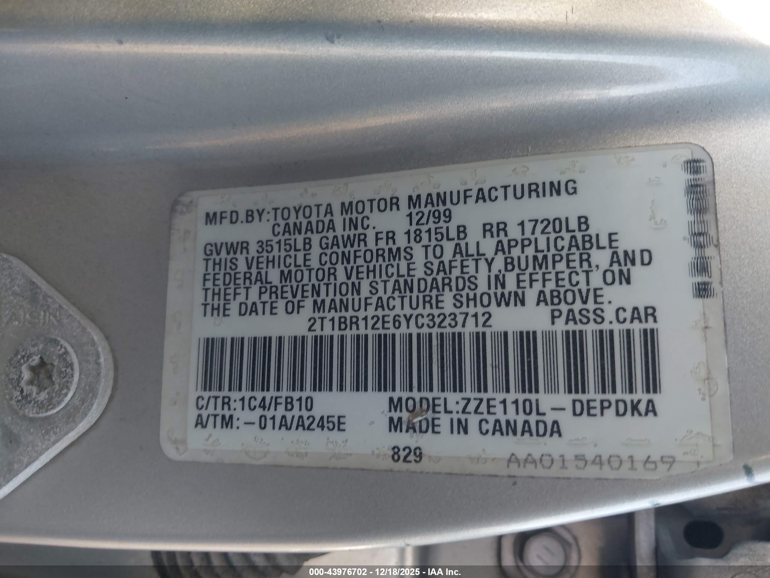 TOYOTA COROLLA image 9
