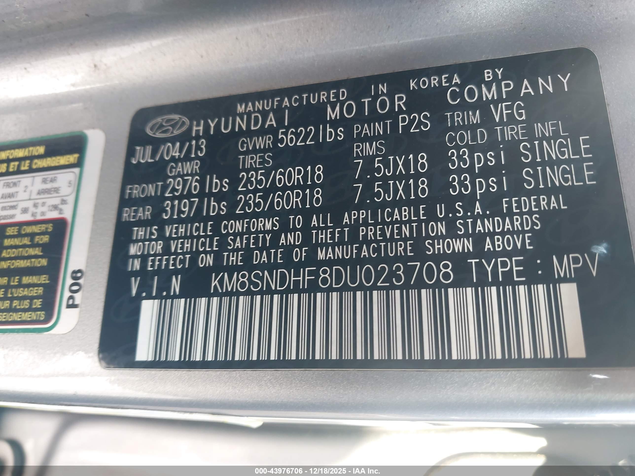 HYUNDAI SANTA image 9