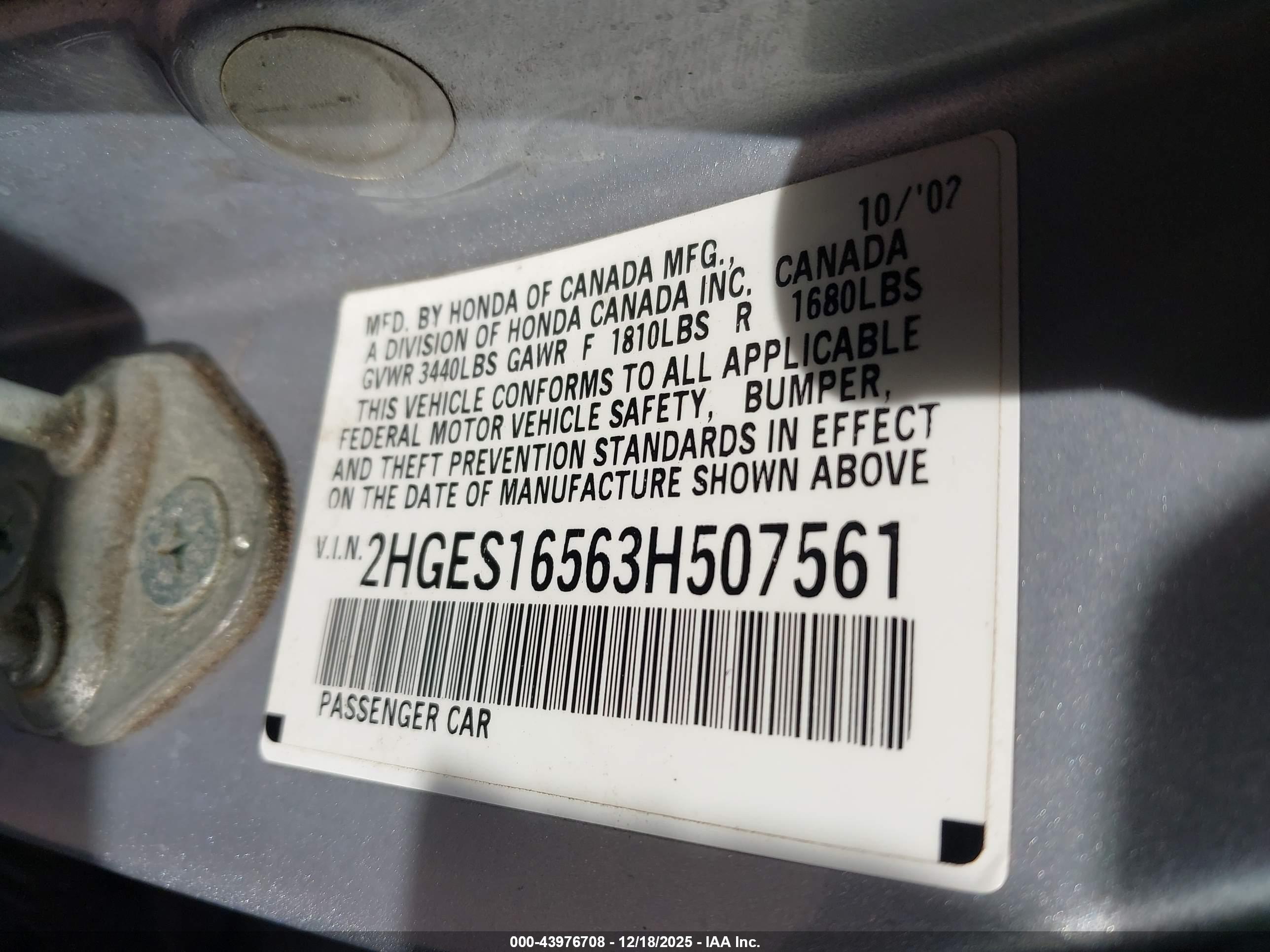 HONDA CIVIC image 9