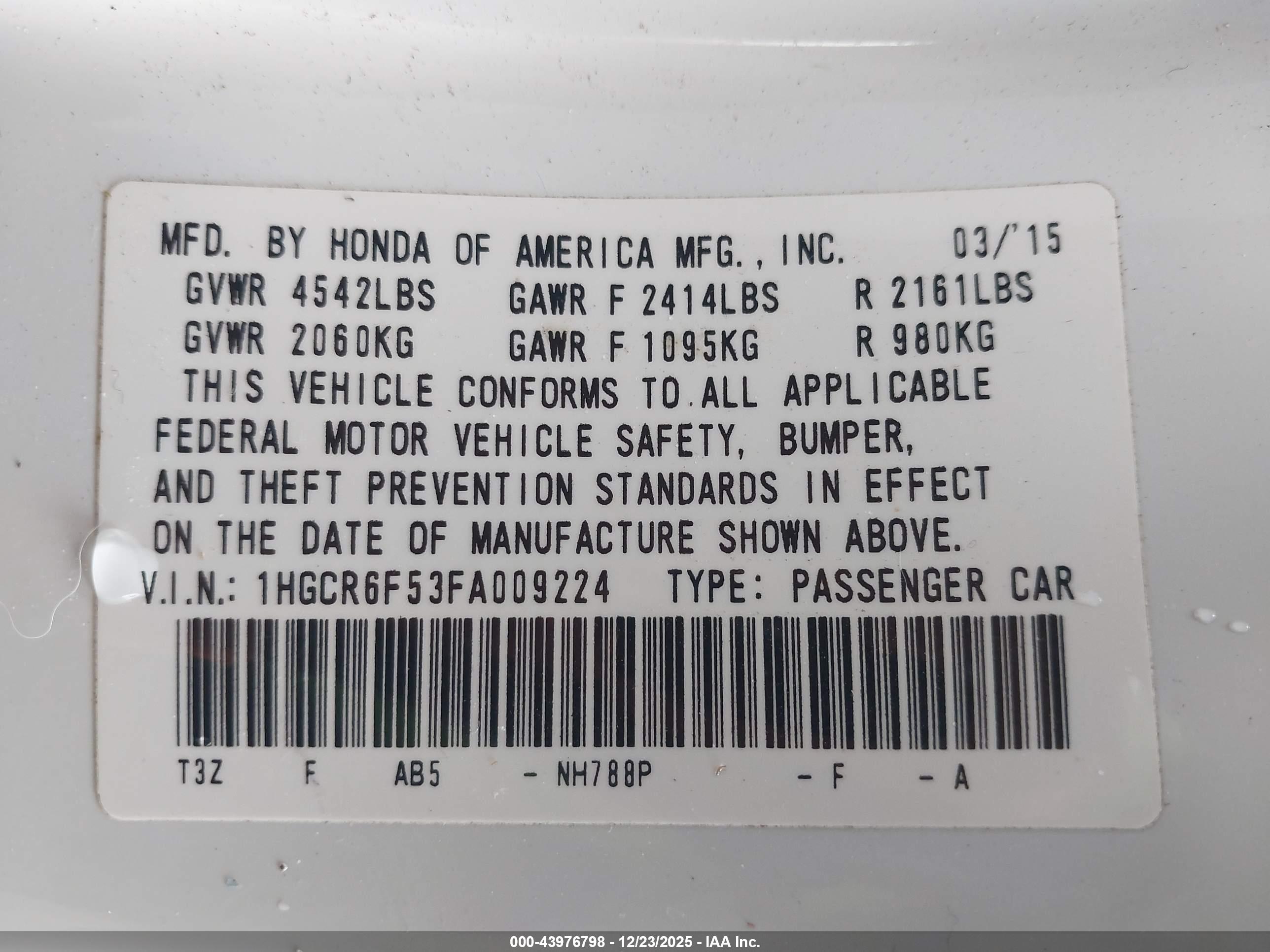 HONDA ACCORD image 9