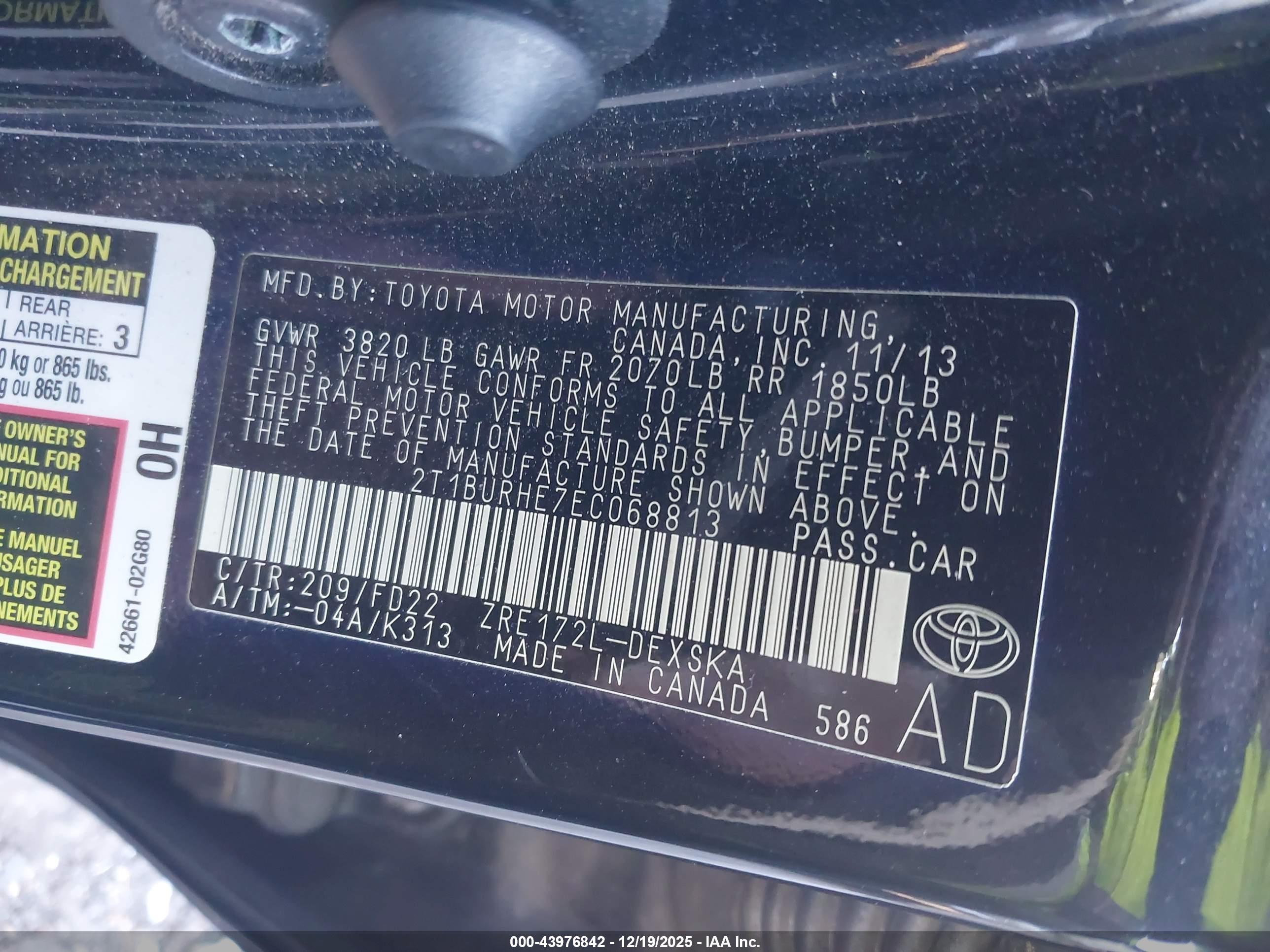 TOYOTA COROLLA image 9