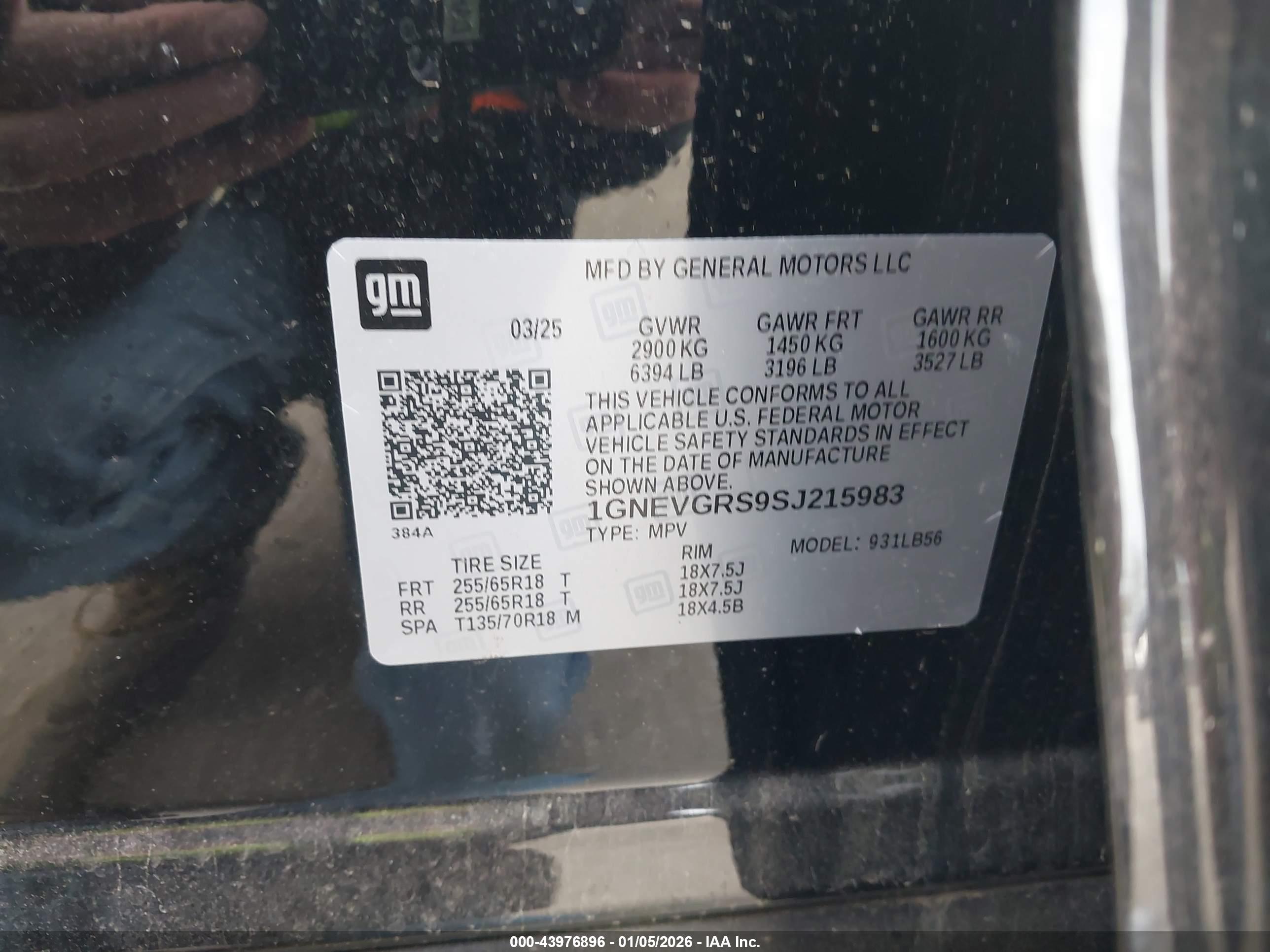 CHEVROLET TRAVERSE image 9