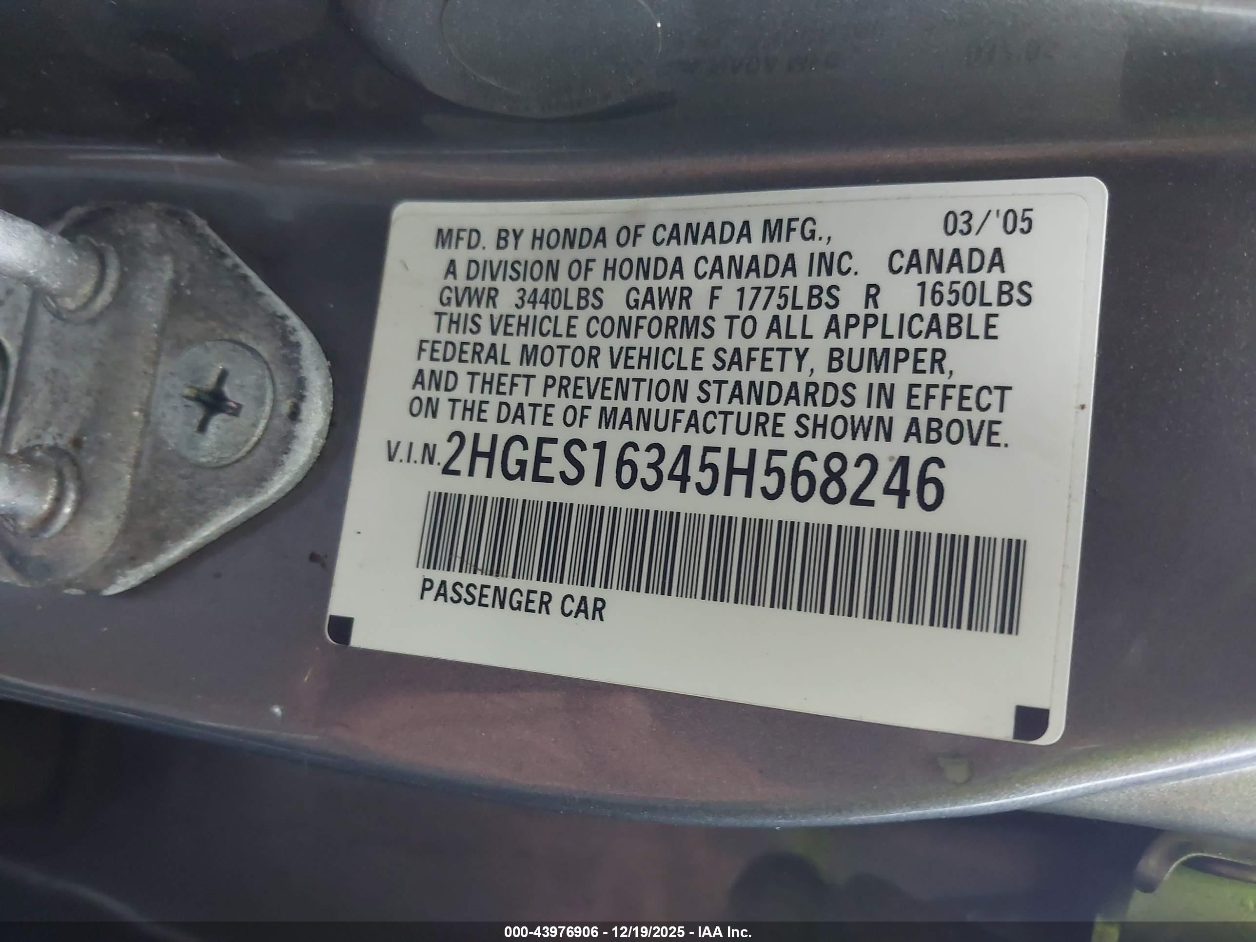HONDA CIVIC image 9