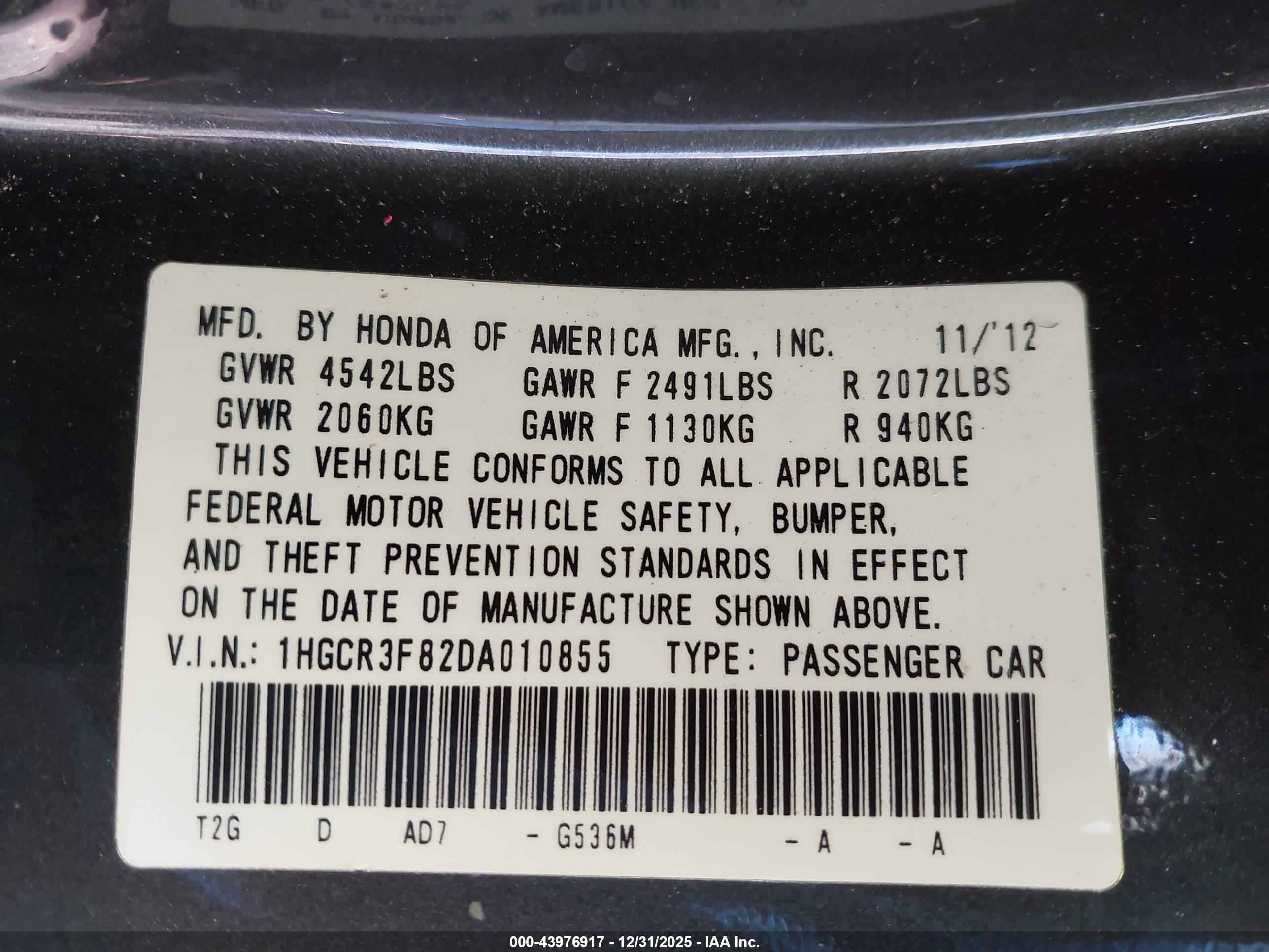 HONDA ACCORD image 9