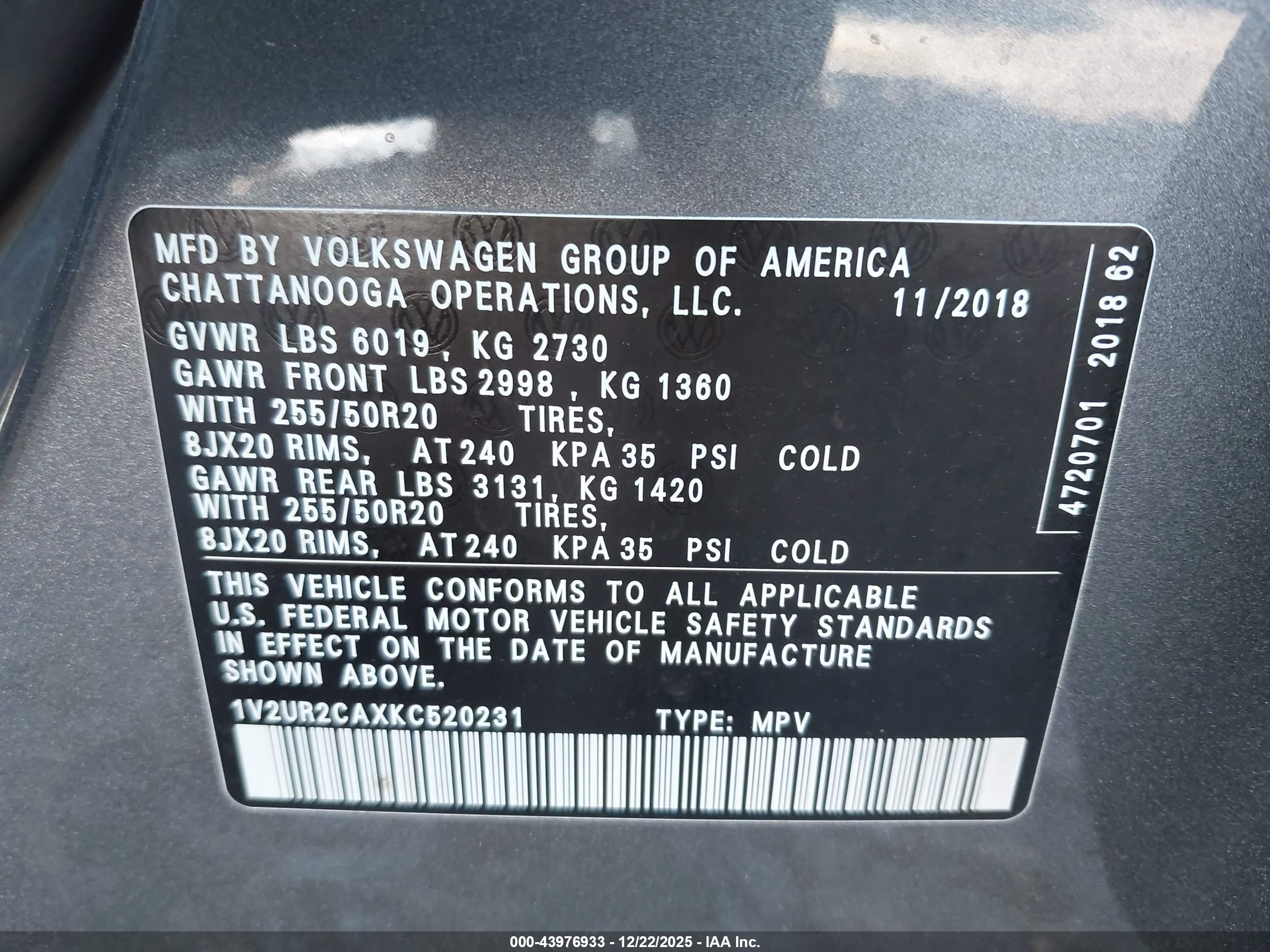 VOLKSWAGEN ATLAS image 9