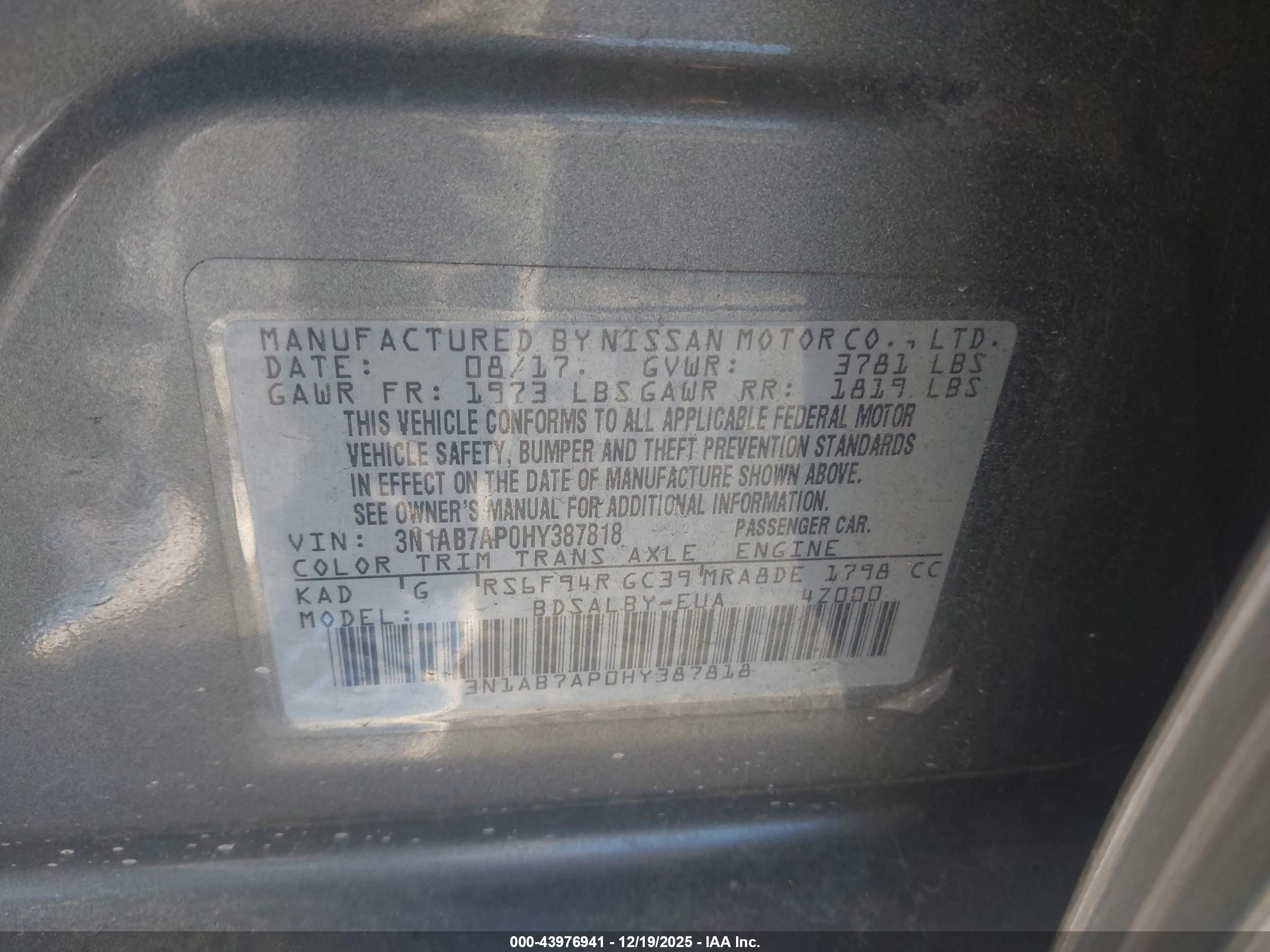 NISSAN SENTRA image 9