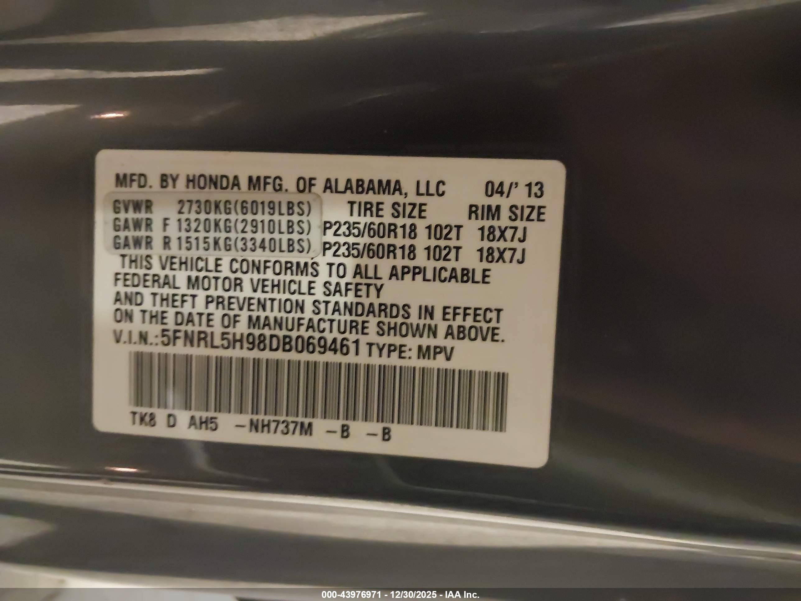 HONDA ODYSSEY image 9