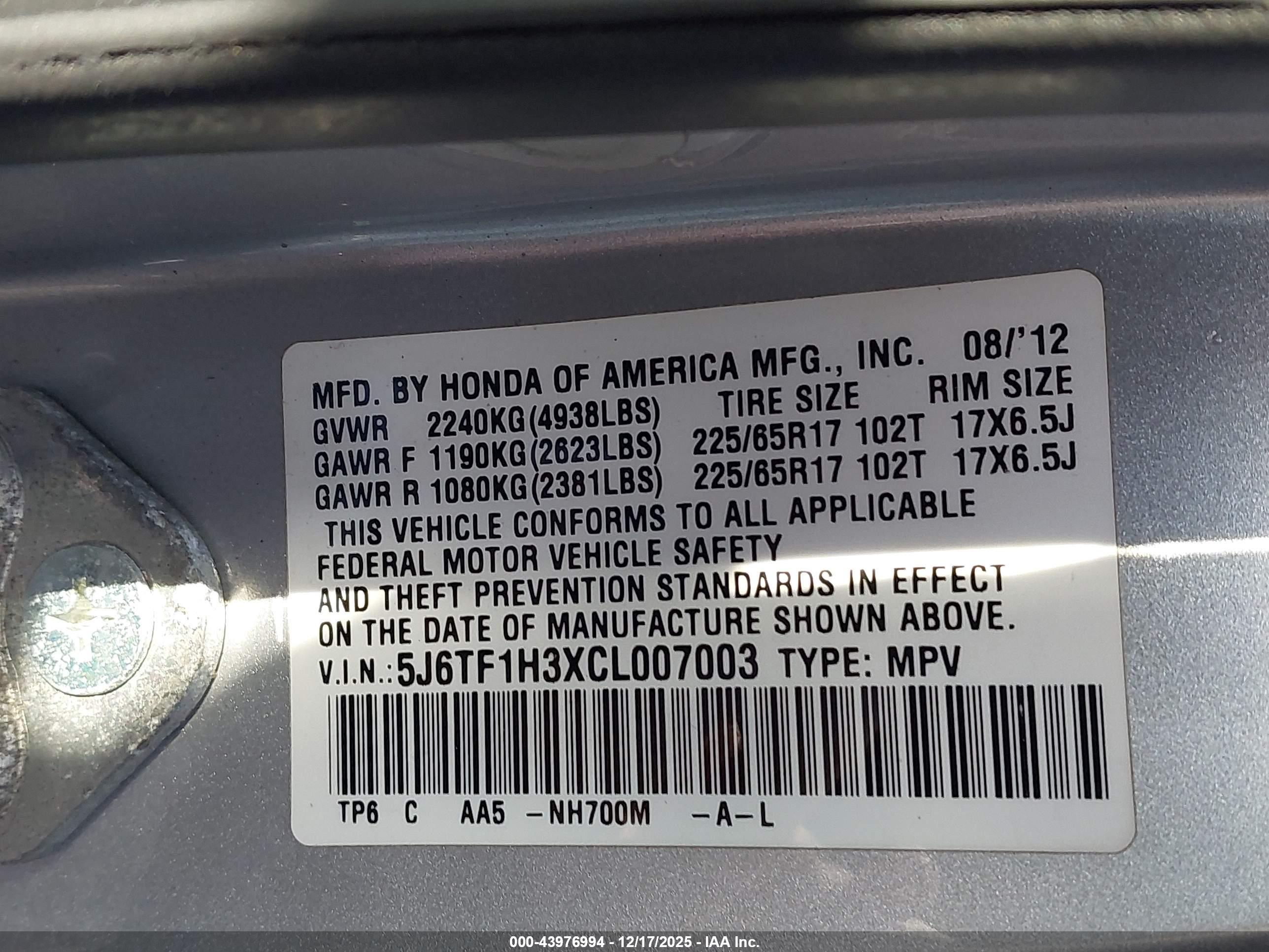 HONDA CROSSTOUR image 9