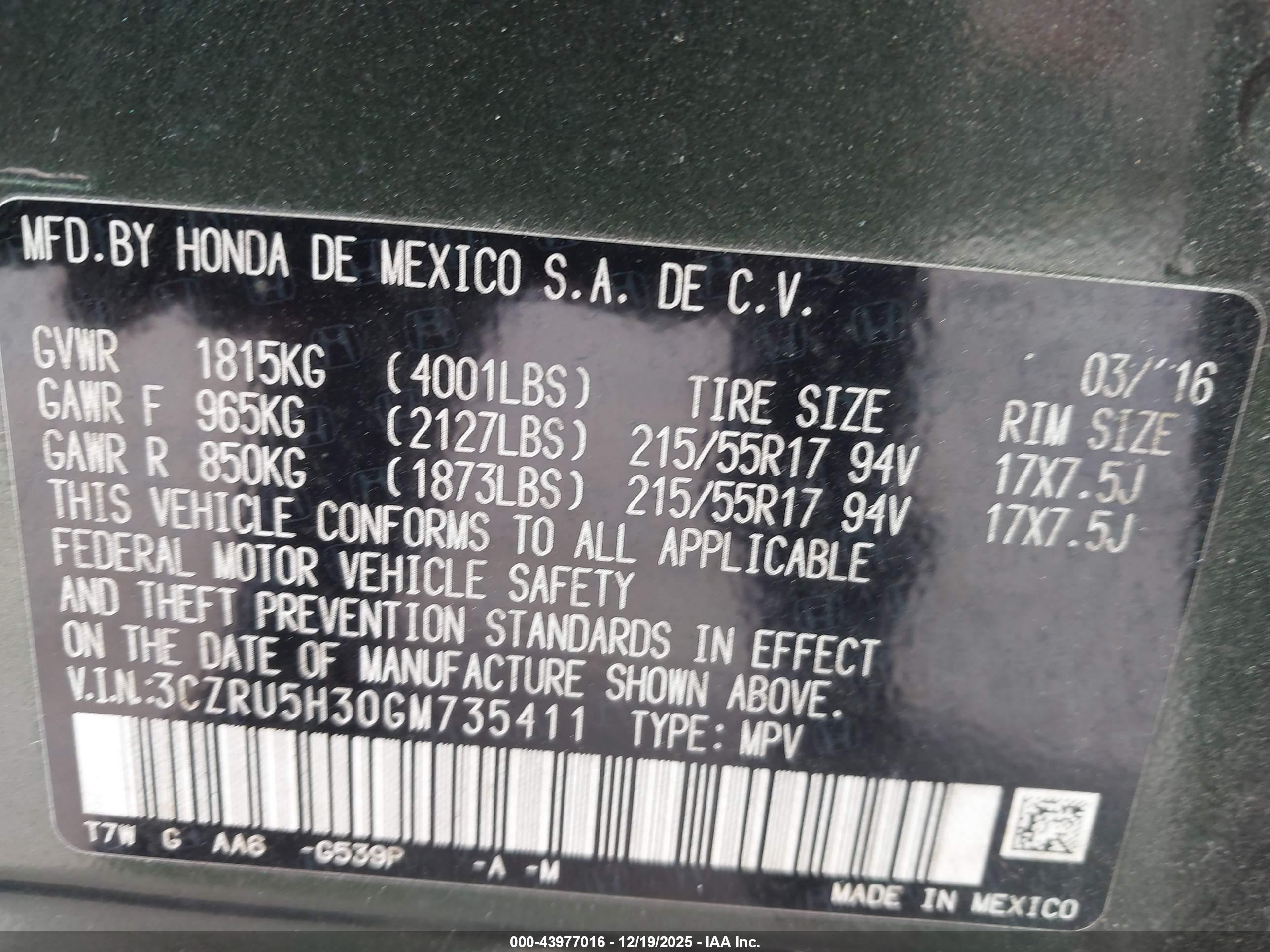 HONDA HR-V image 9