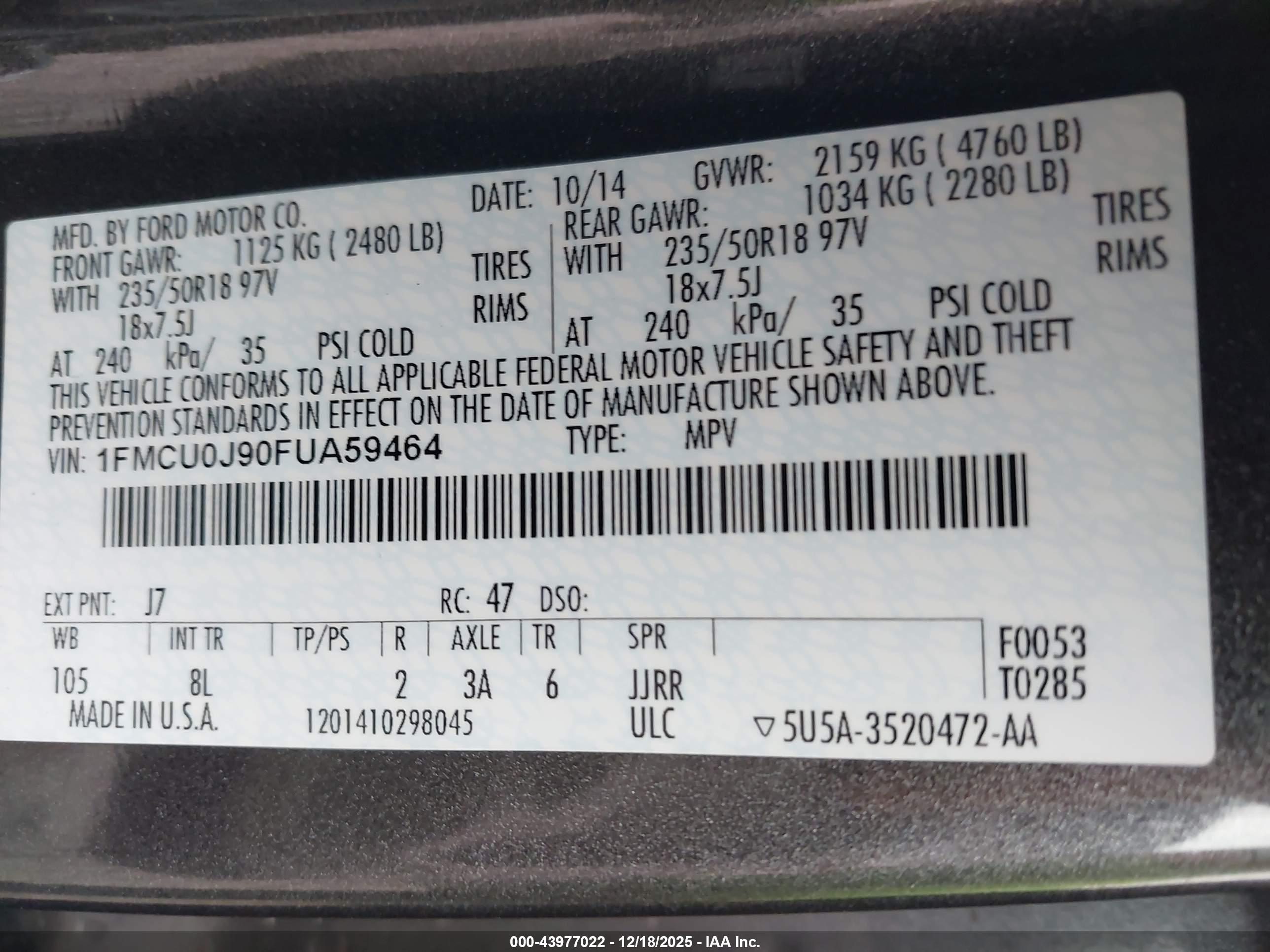 FORD ESCAPE image 9