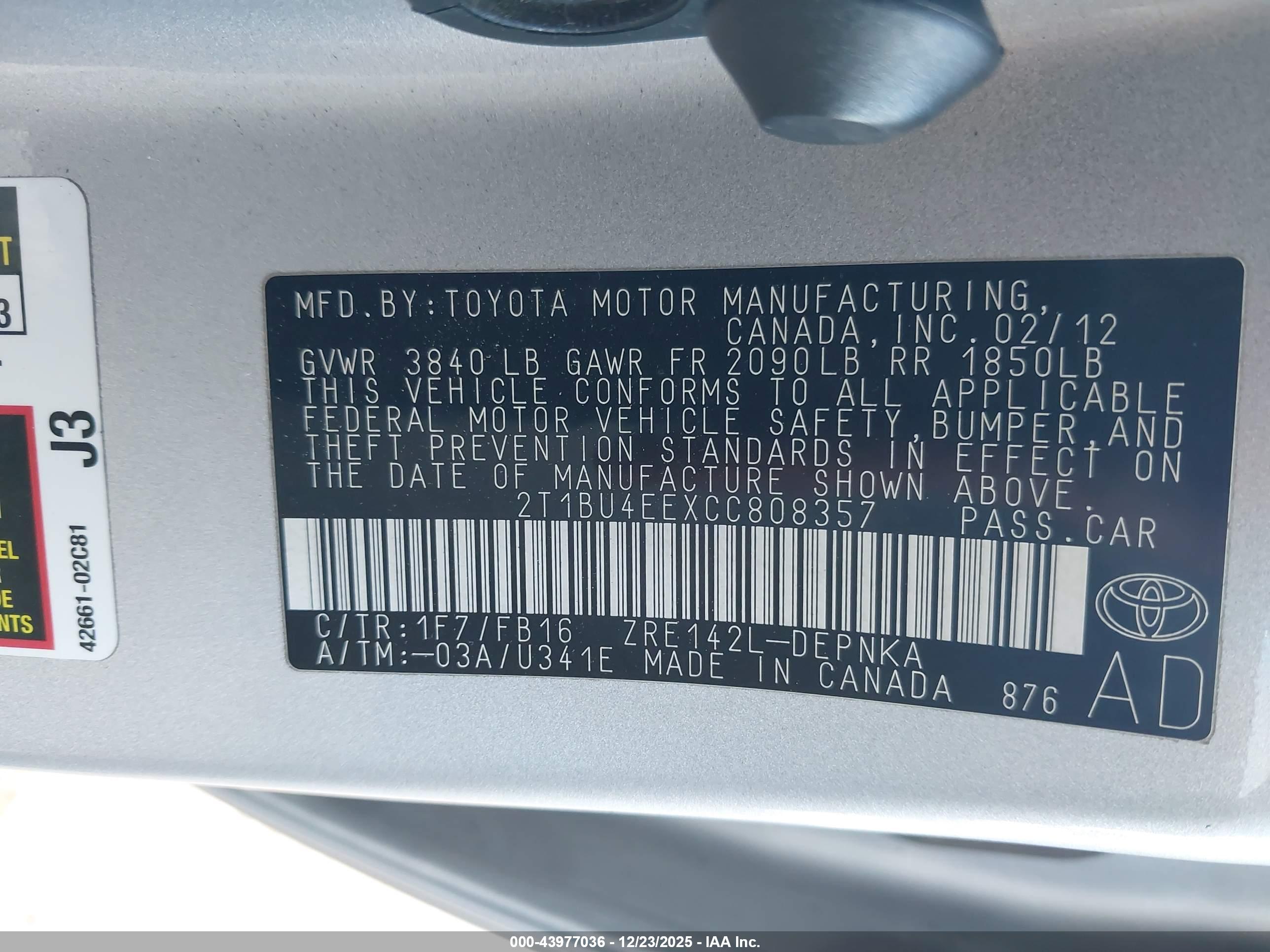 TOYOTA COROLLA image 9