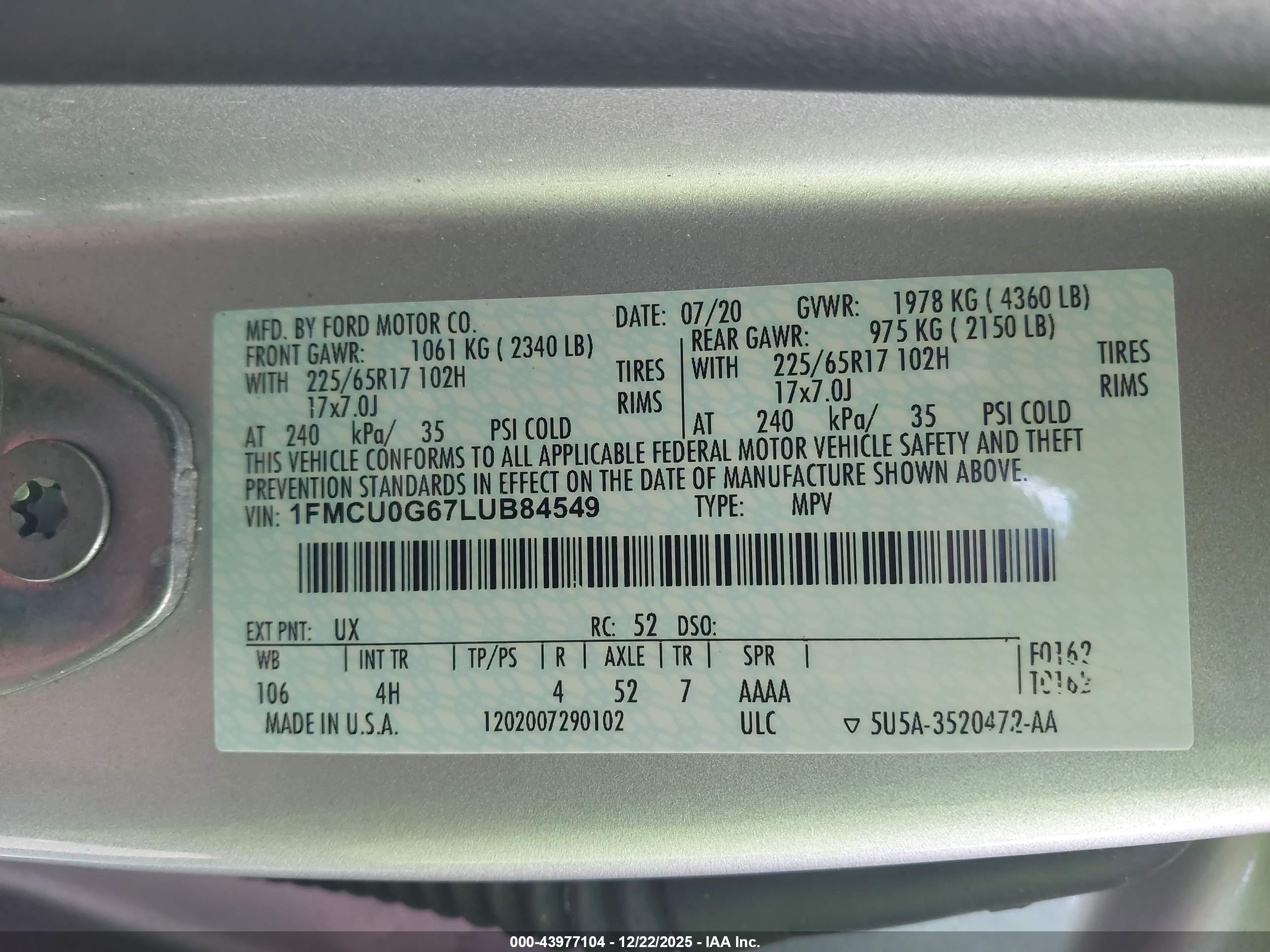 FORD ESCAPE image 9