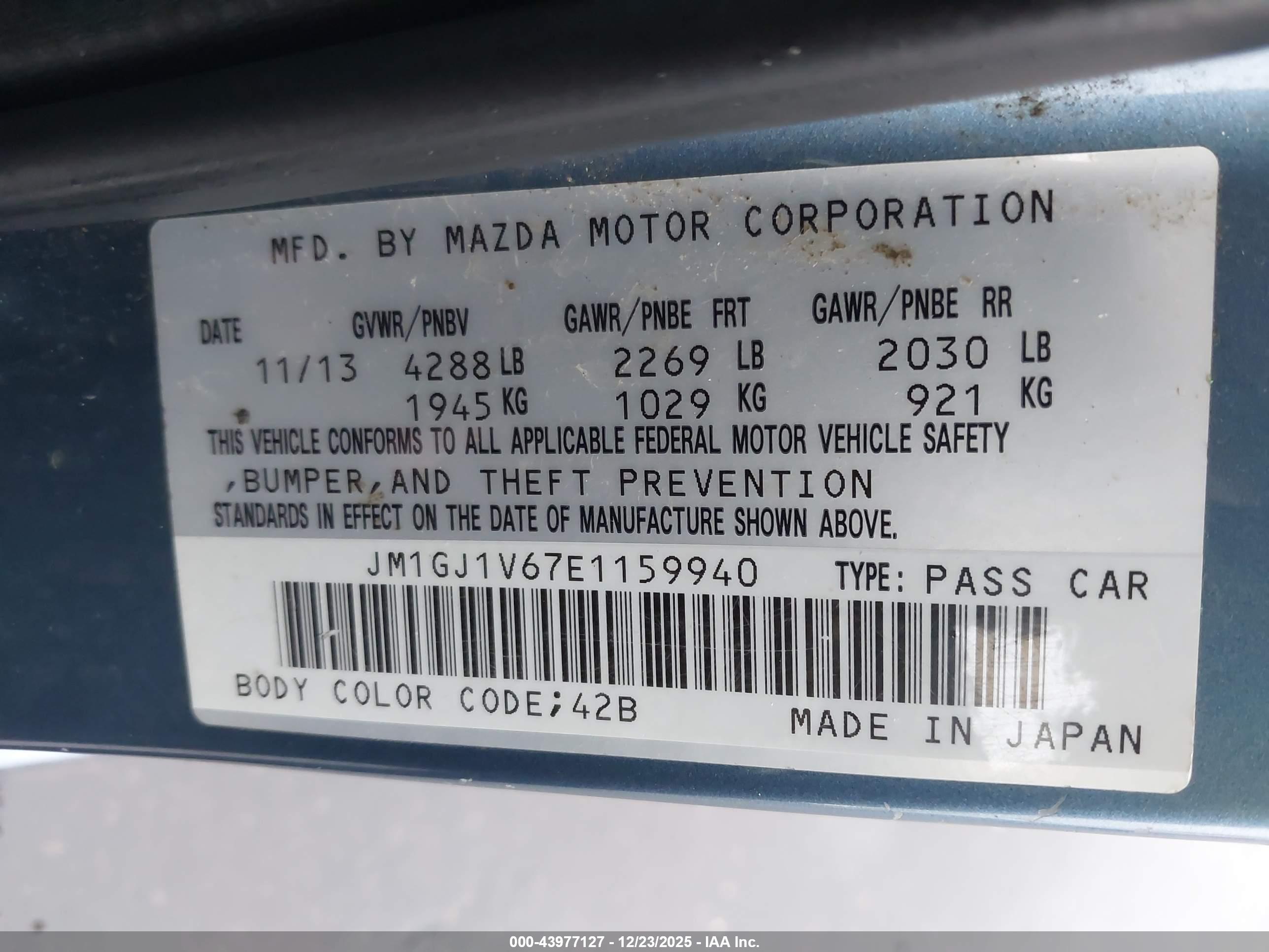 MAZDA MAZDA6 image 9