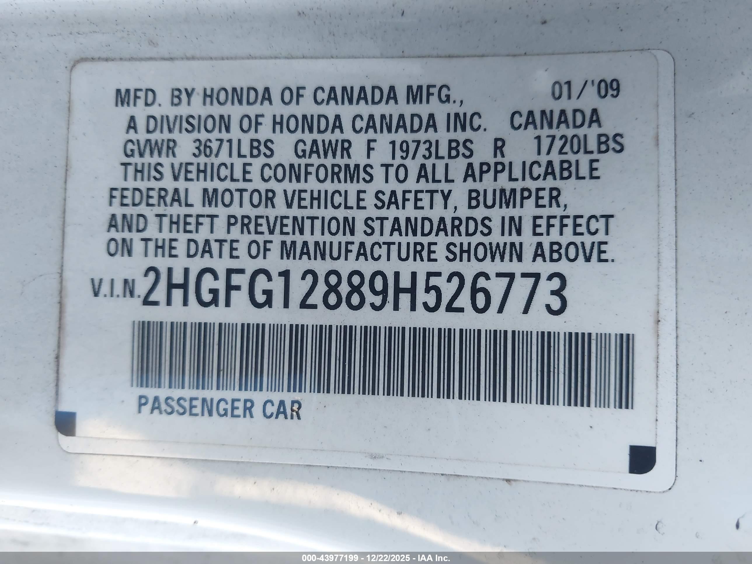 HONDA CIVIC image 9