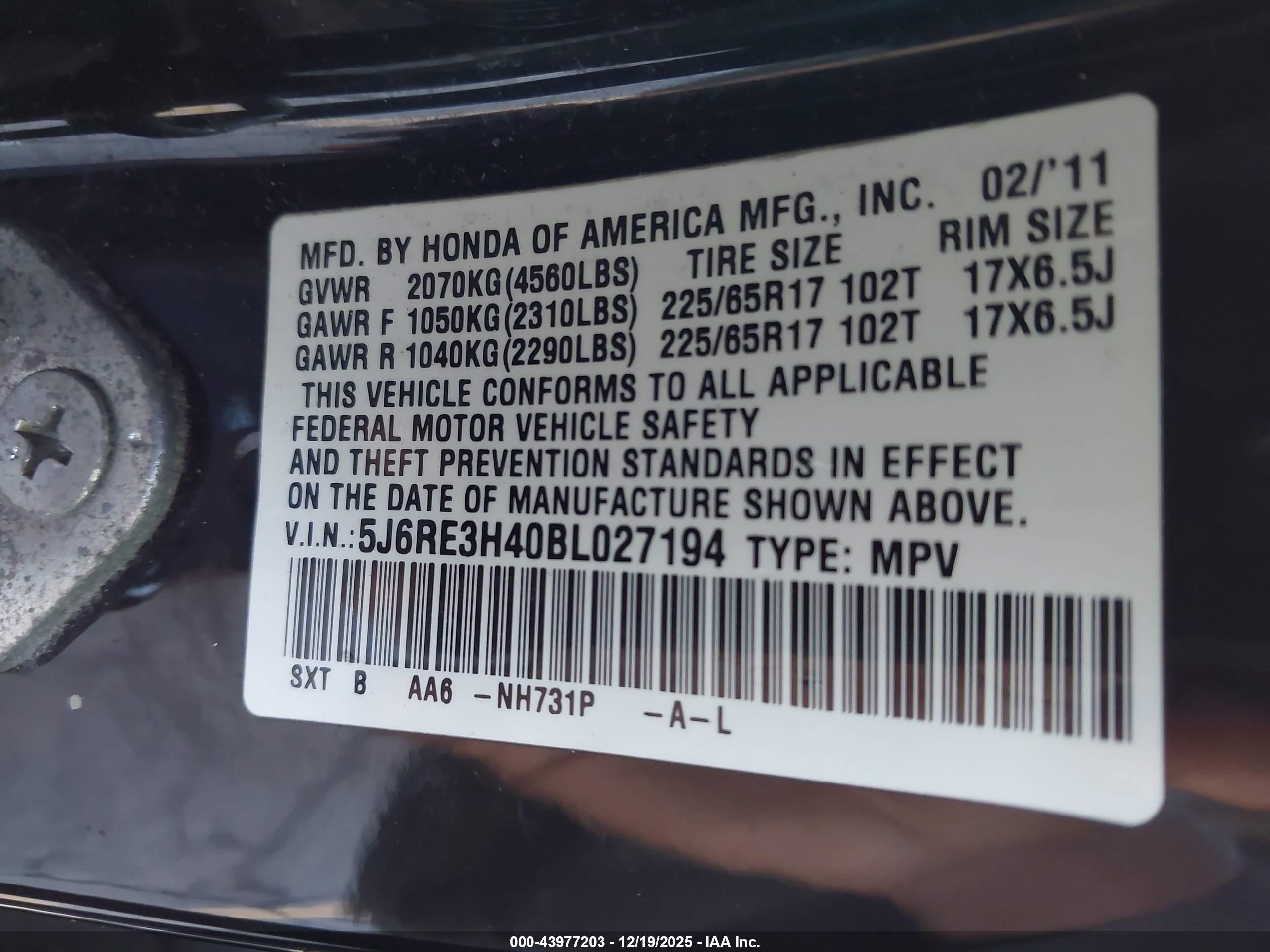 HONDA CR-V image 9