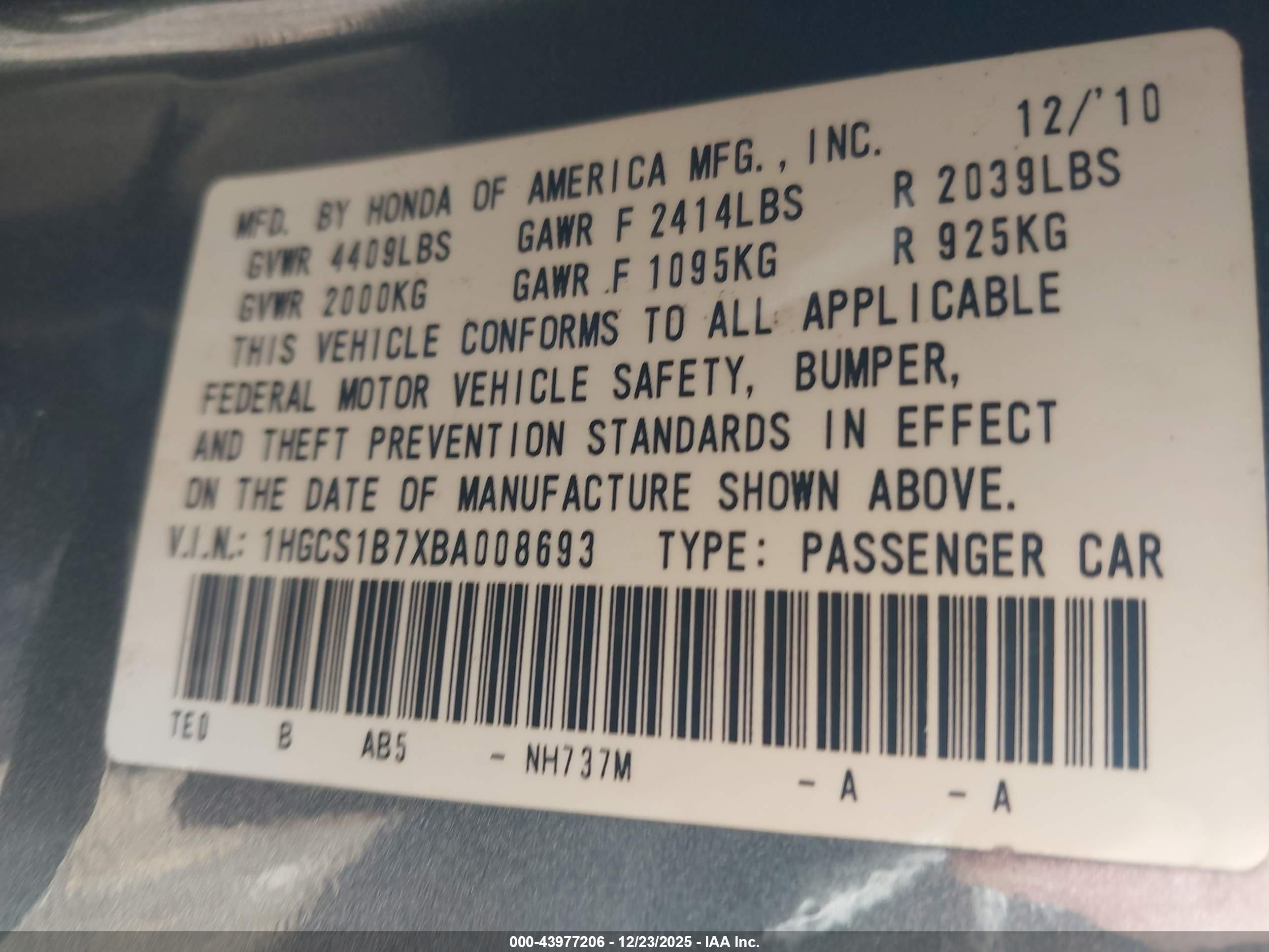 HONDA ACCORD image 9