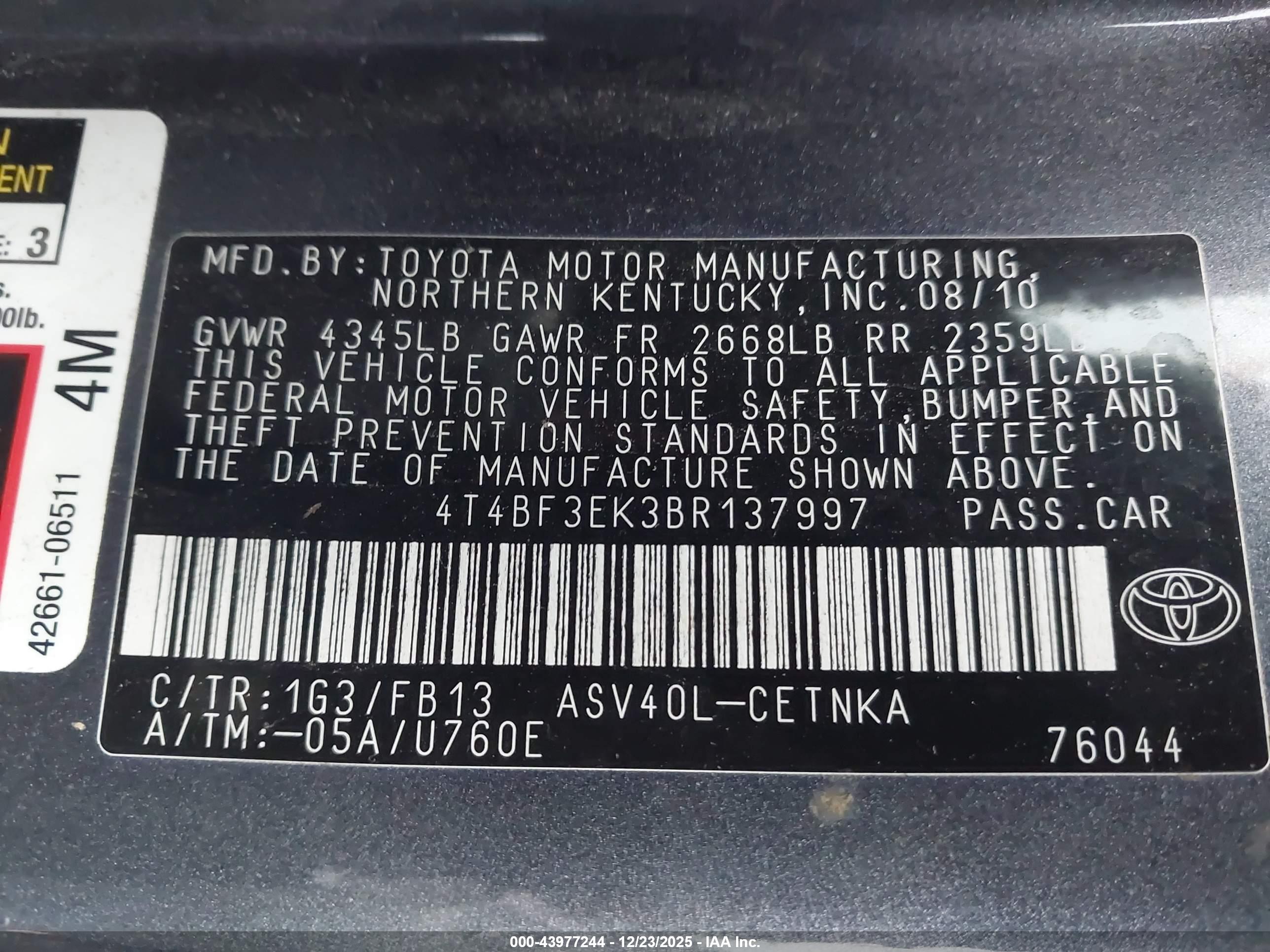 TOYOTA CAMRY image 9
