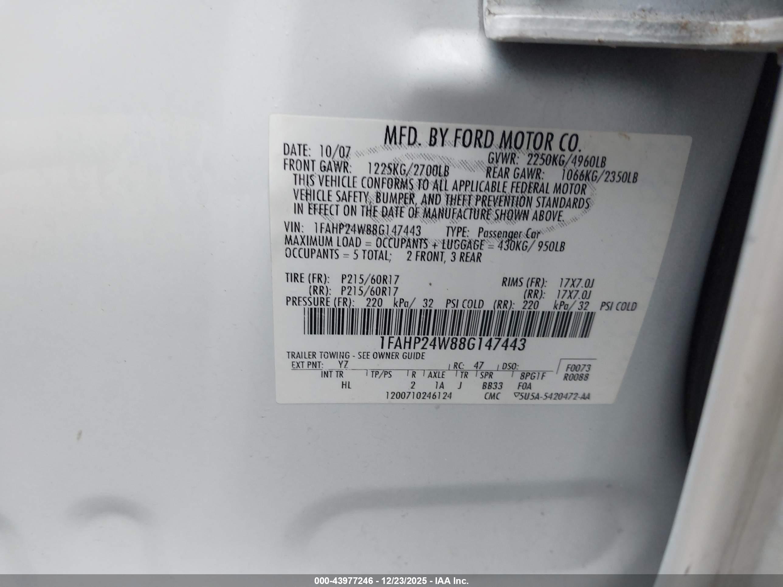 FORD TAURUS image 9