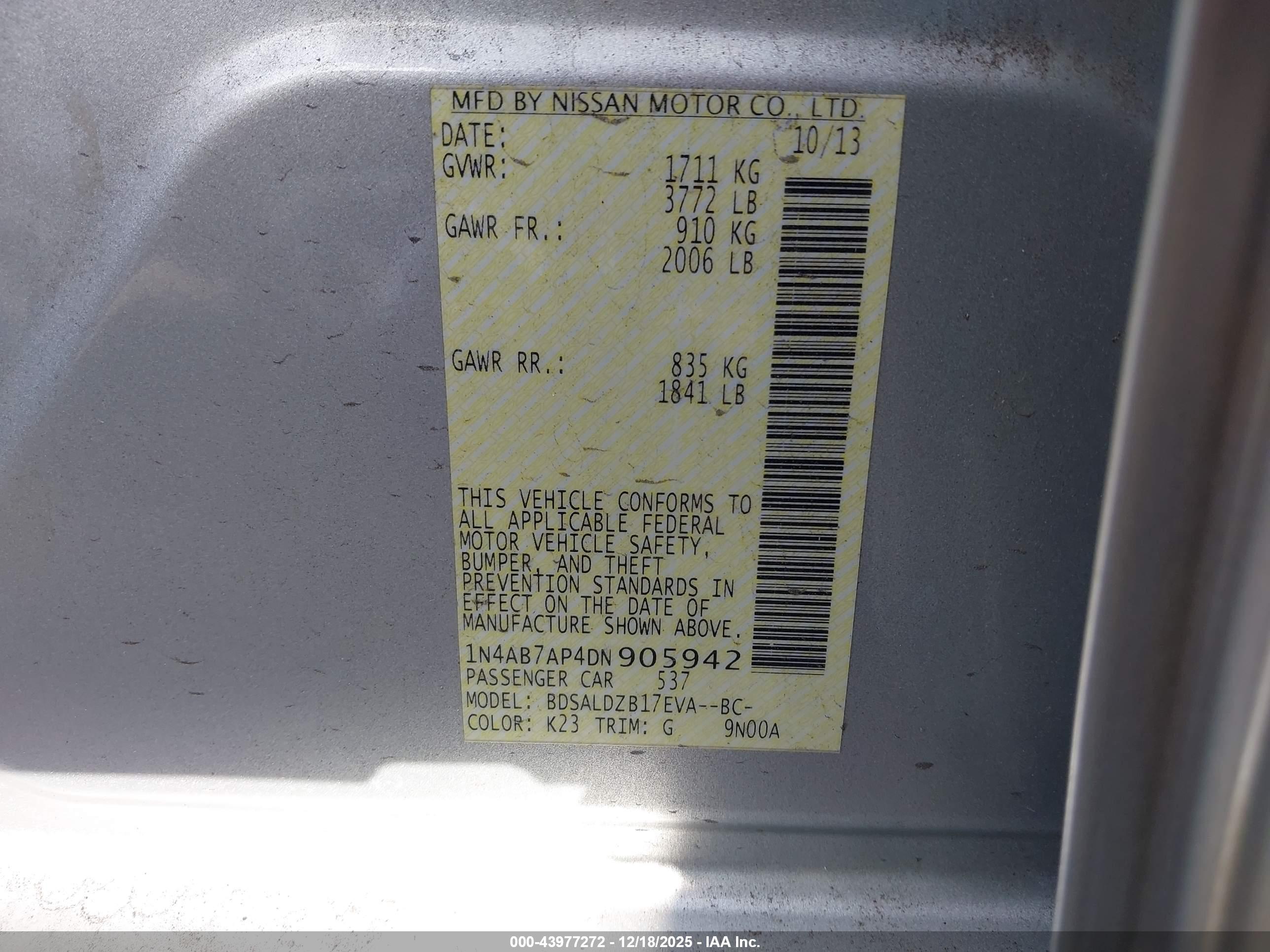 NISSAN SENTRA image 9