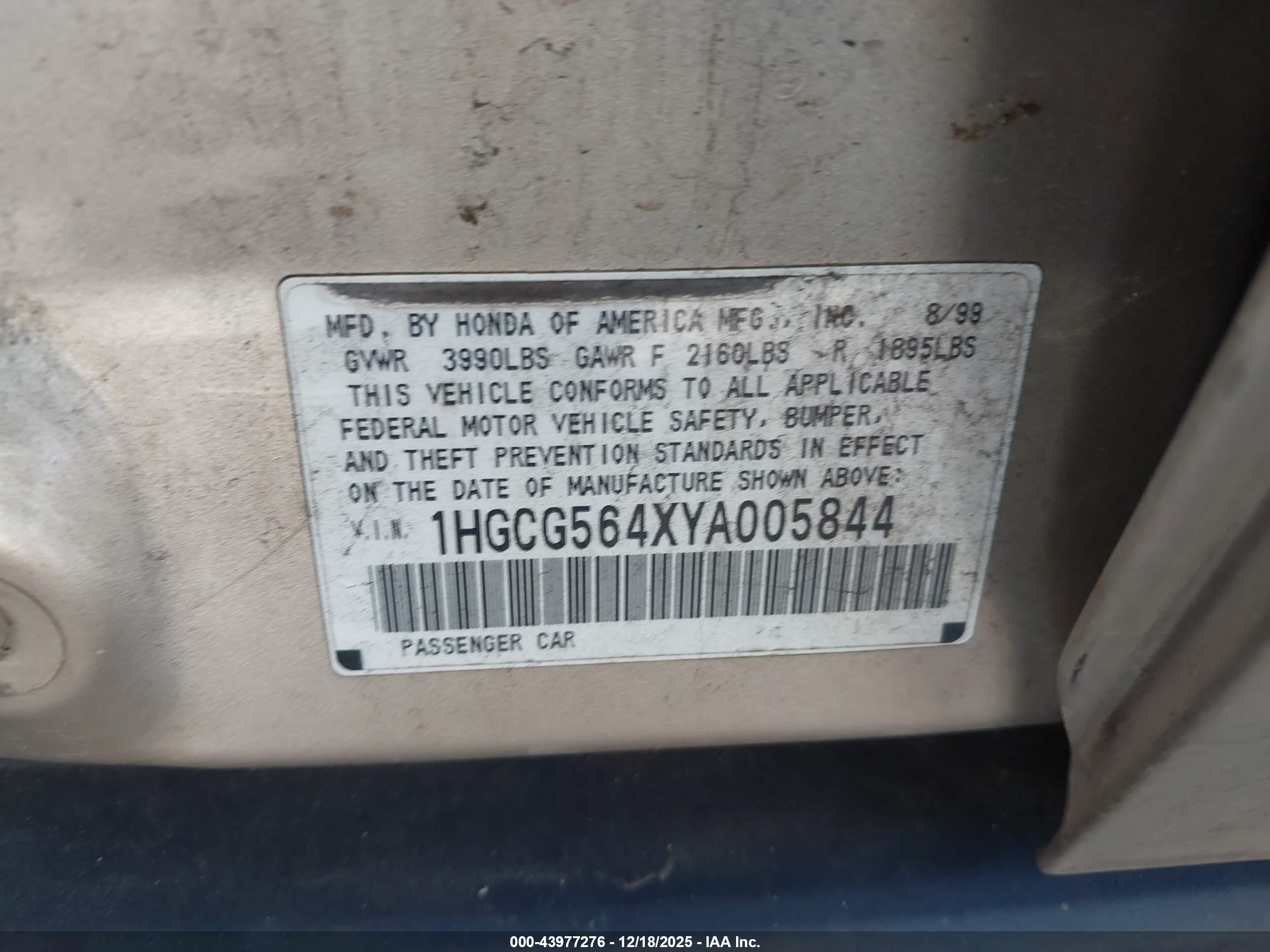 HONDA ACCORD image 9