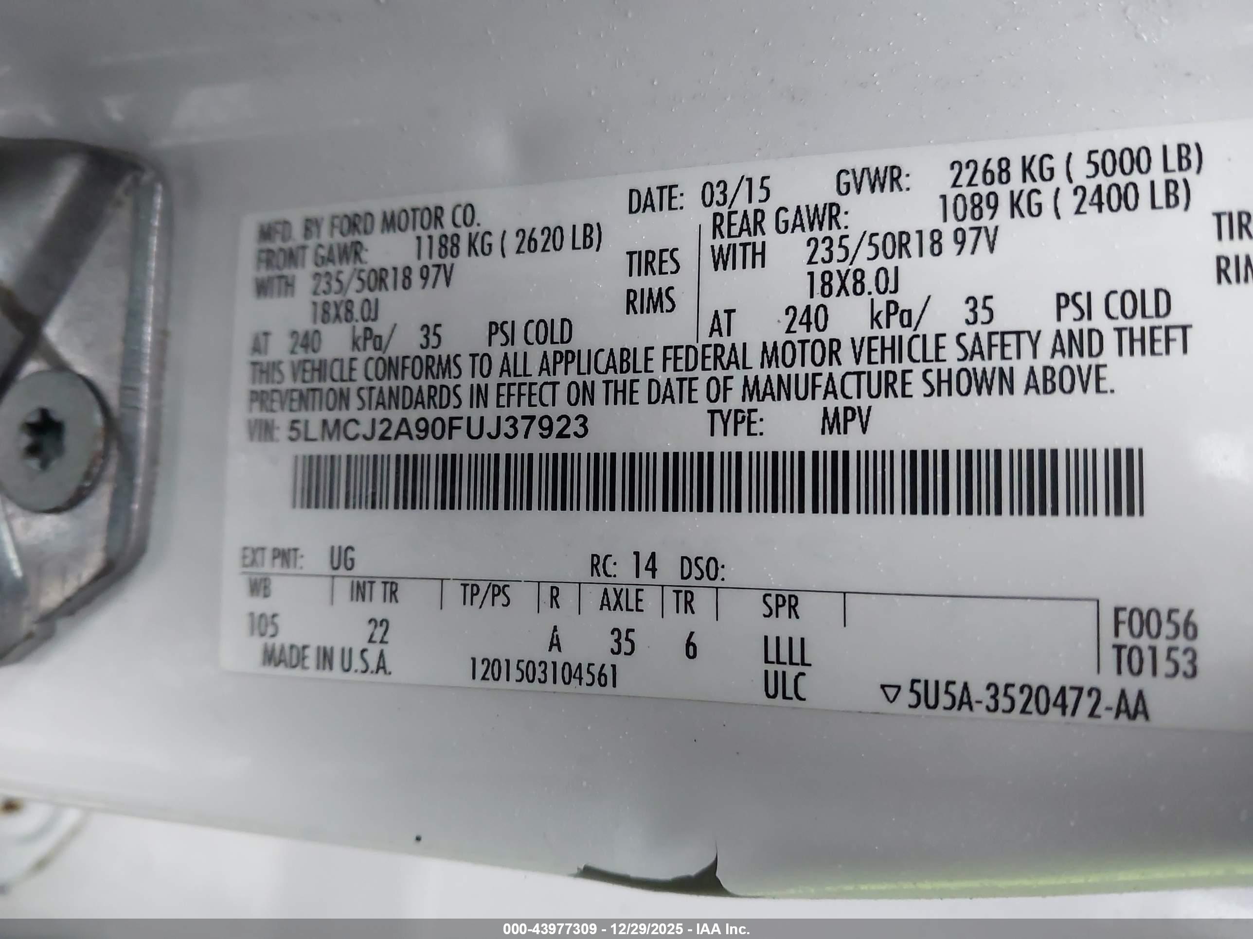 LINCOLN MKC image 9