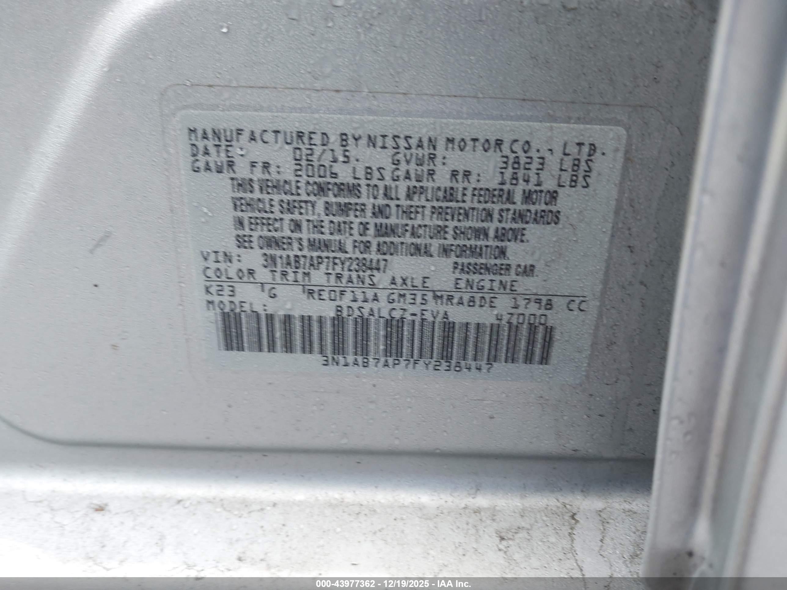 NISSAN SENTRA image 9