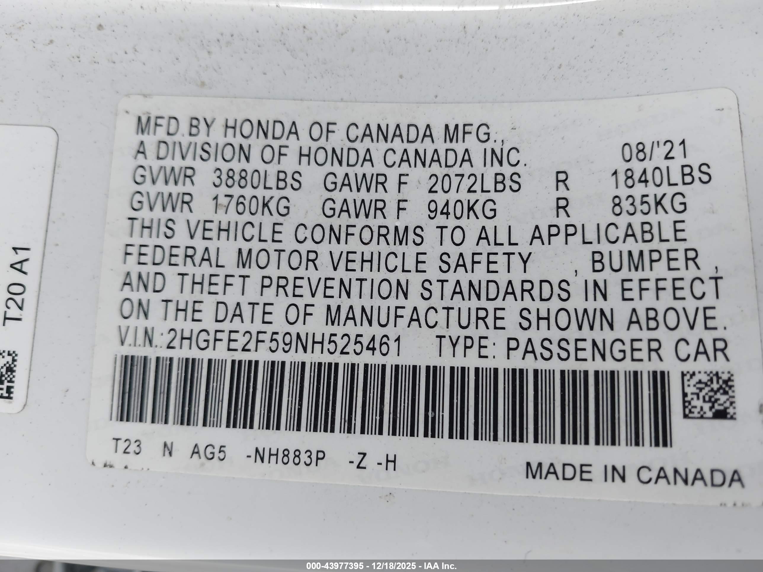 HONDA CIVIC image 9