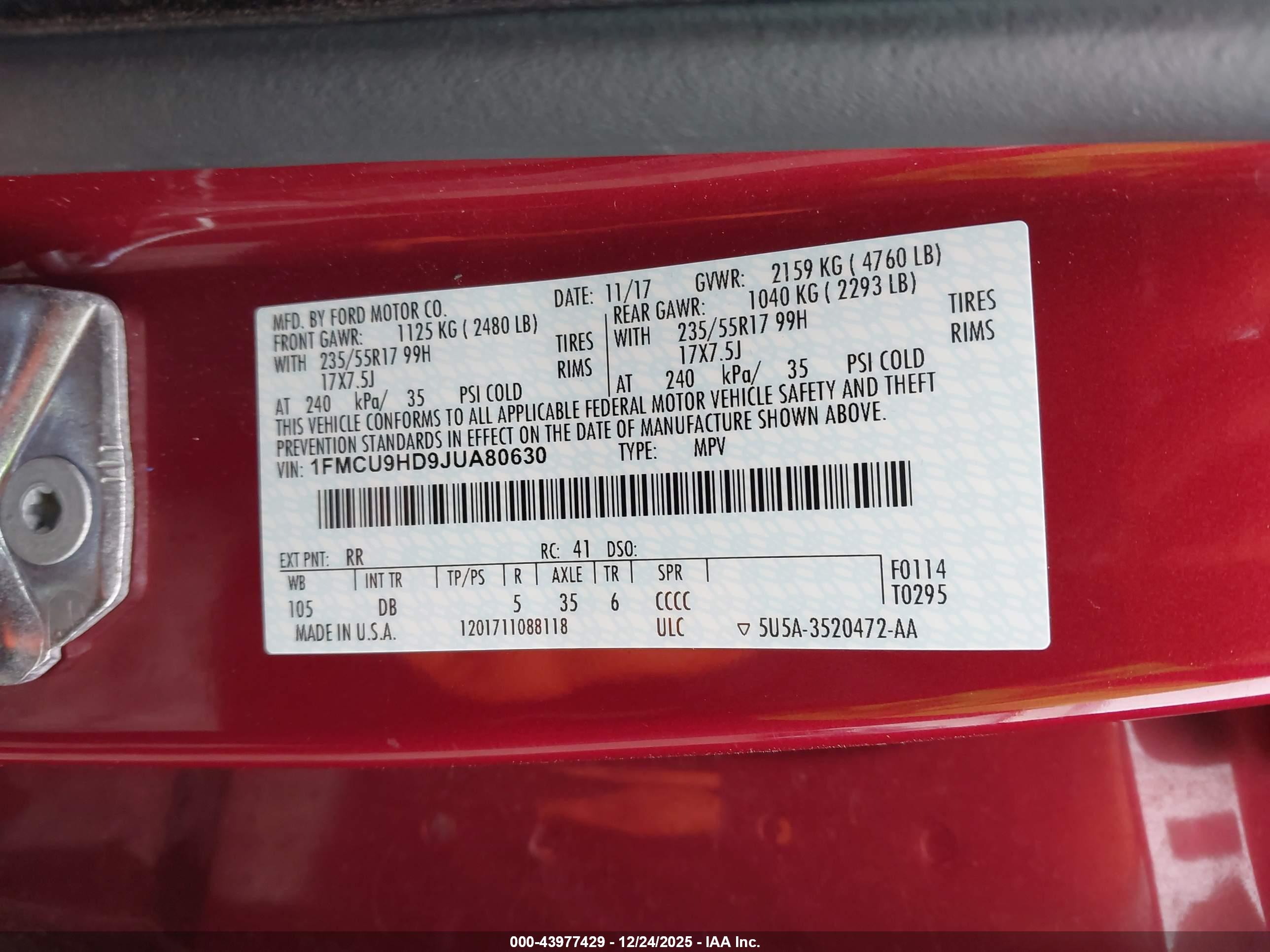 FORD ESCAPE image 9