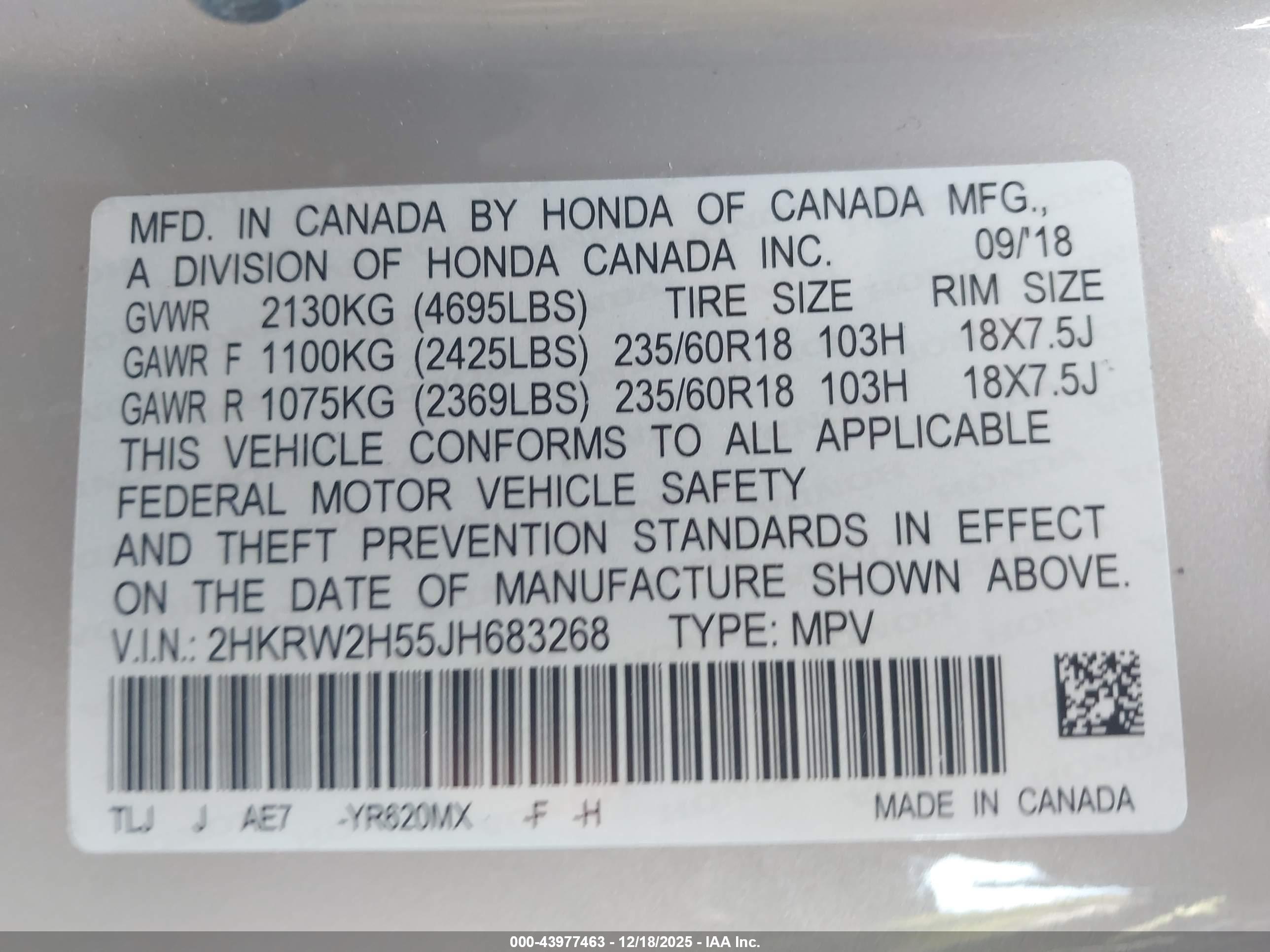 HONDA CR-V image 9