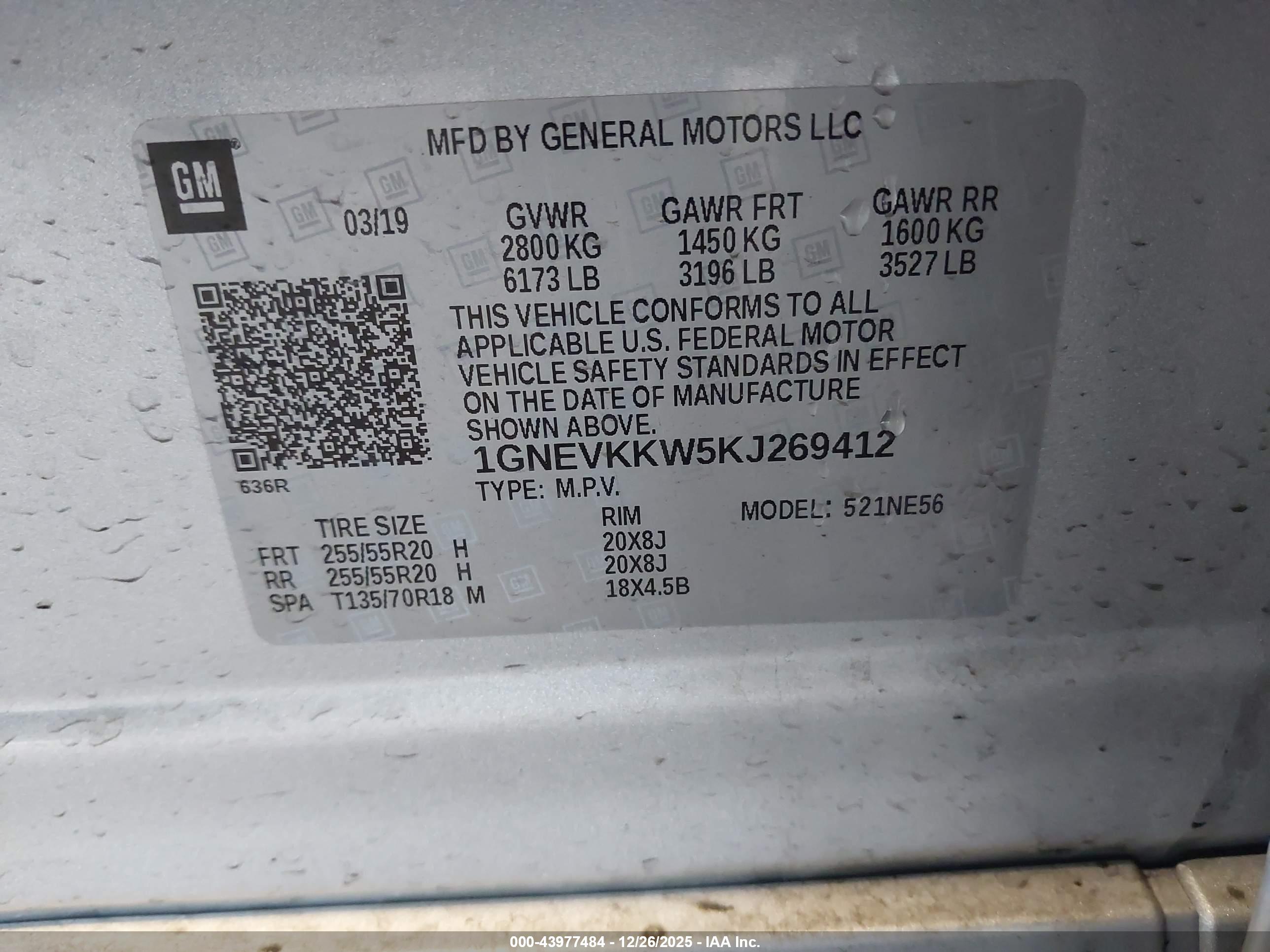 CHEVROLET TRAVERSE image 9