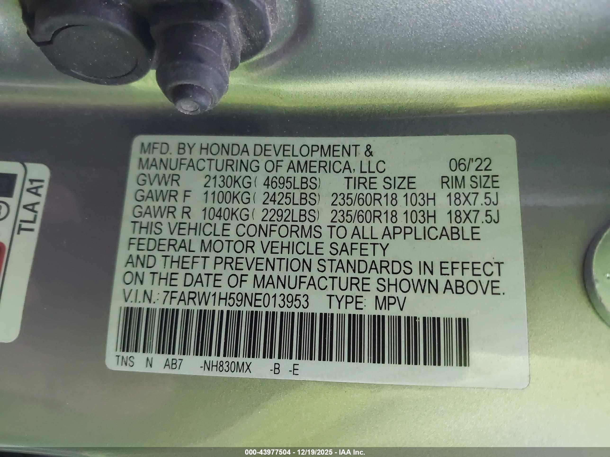 HONDA CR-V image 9