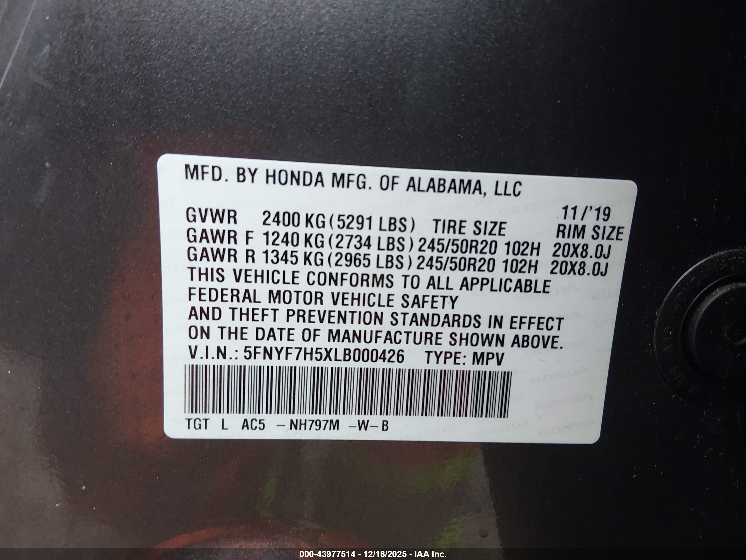 HONDA PASSPORT image 9