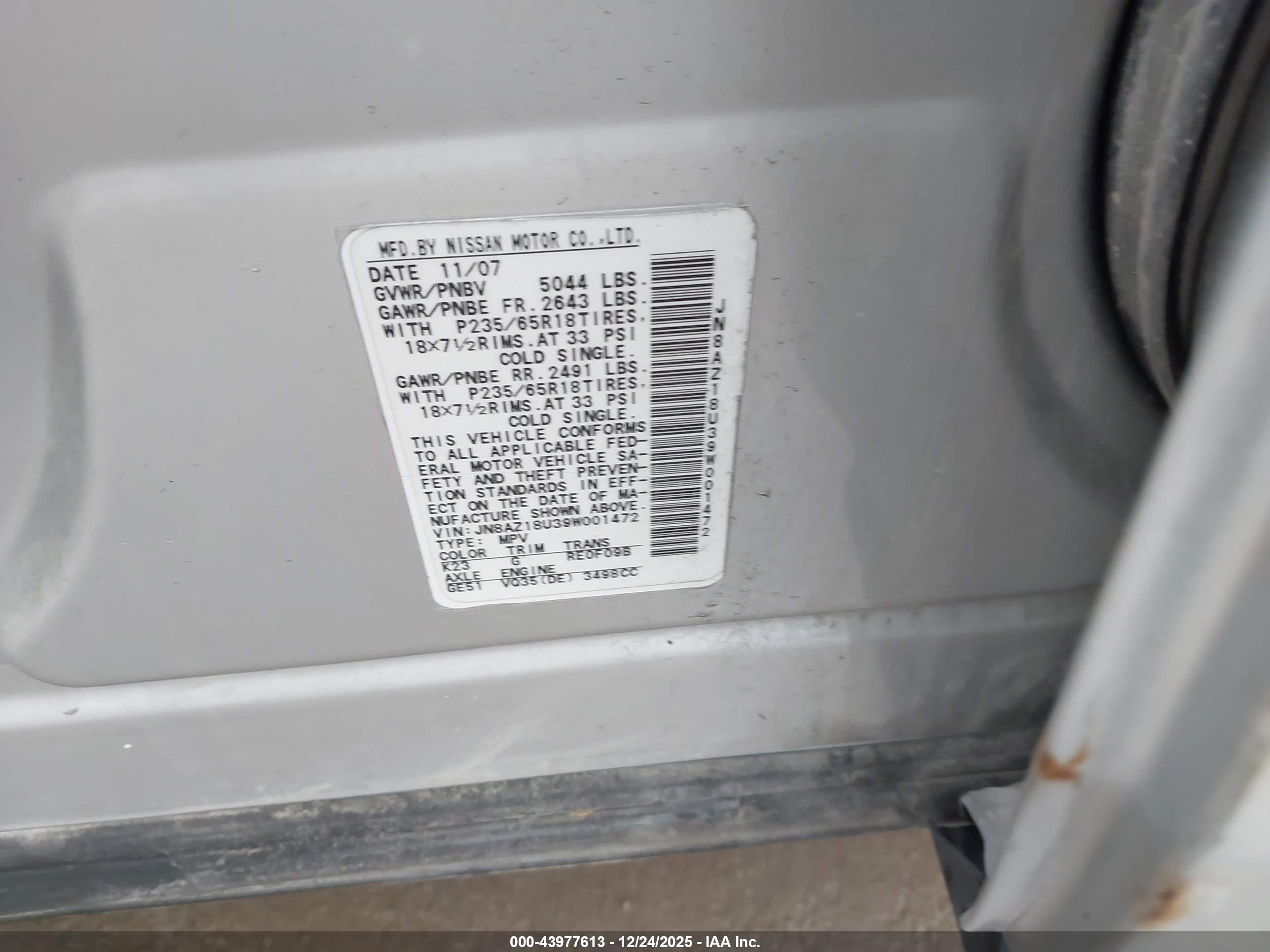 NISSAN MURANO image 9