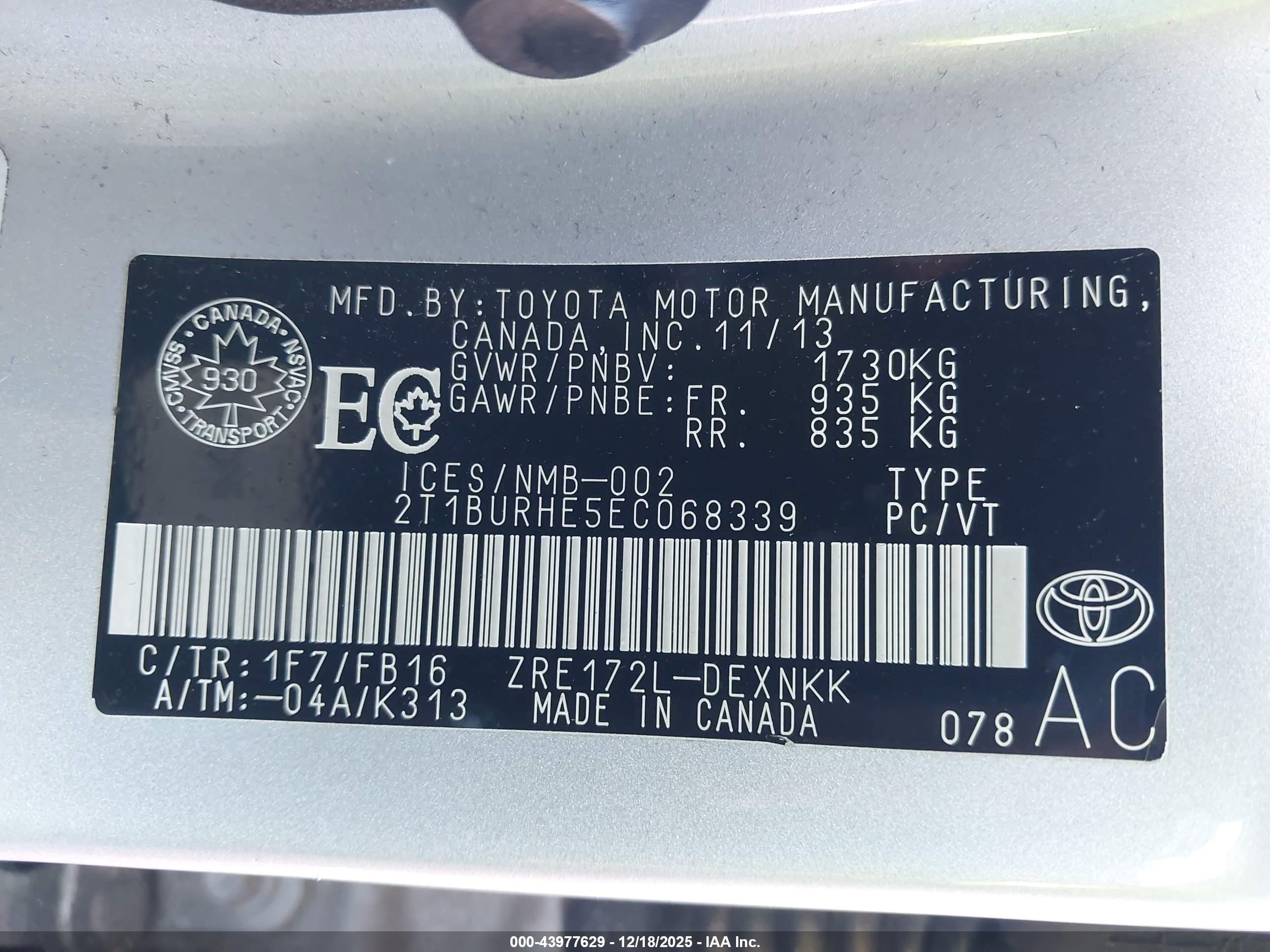 TOYOTA COROLLA image 9