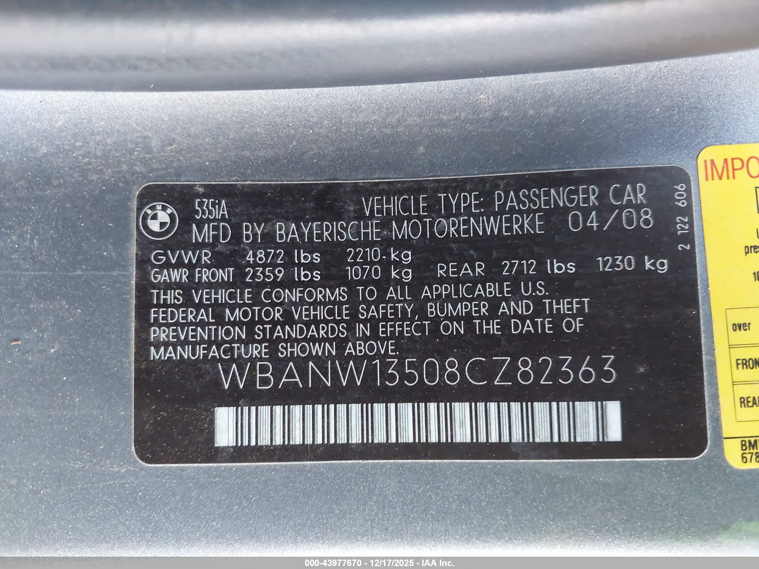 BMW 535I image 9