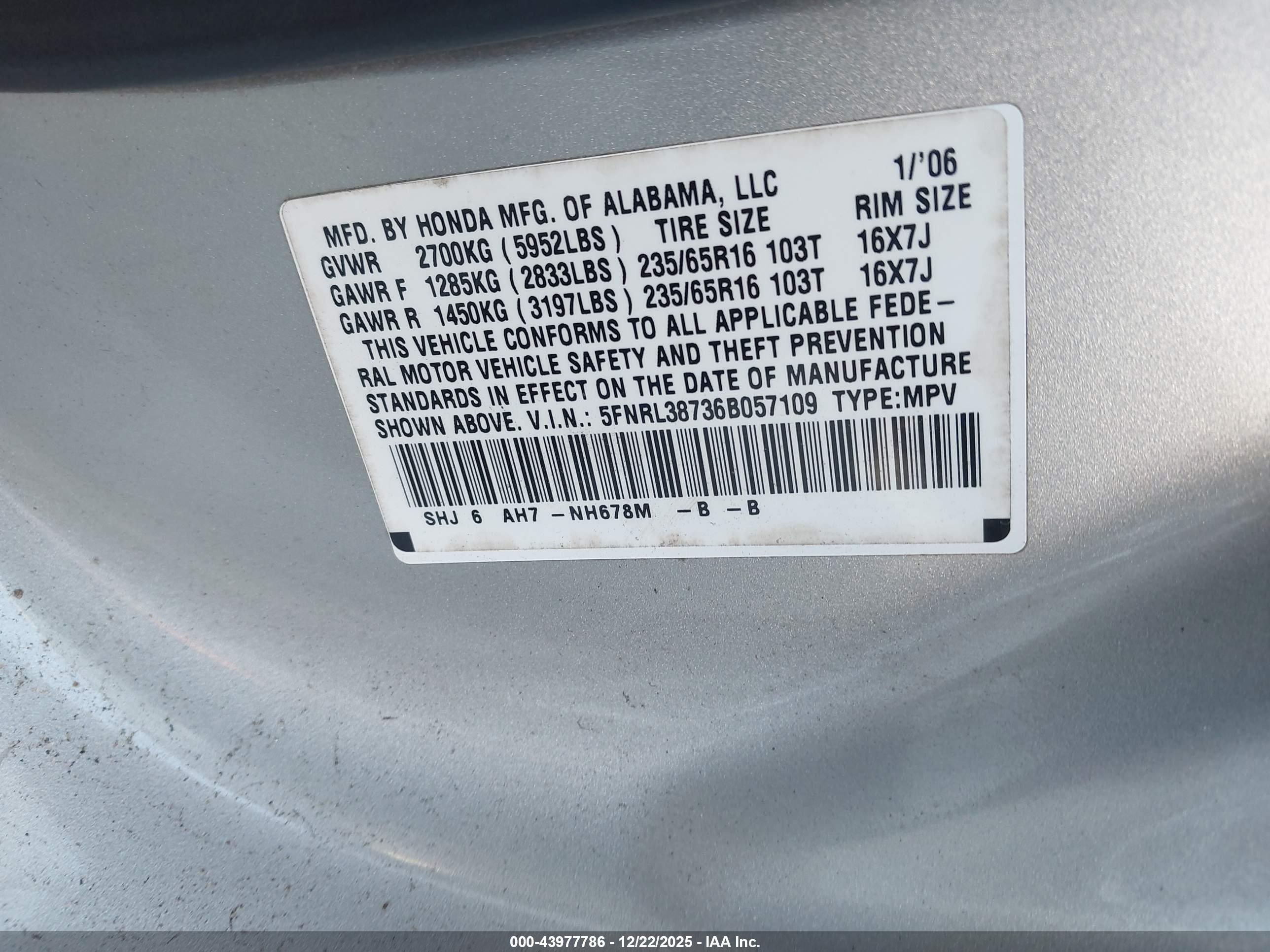 HONDA ODYSSEY image 9