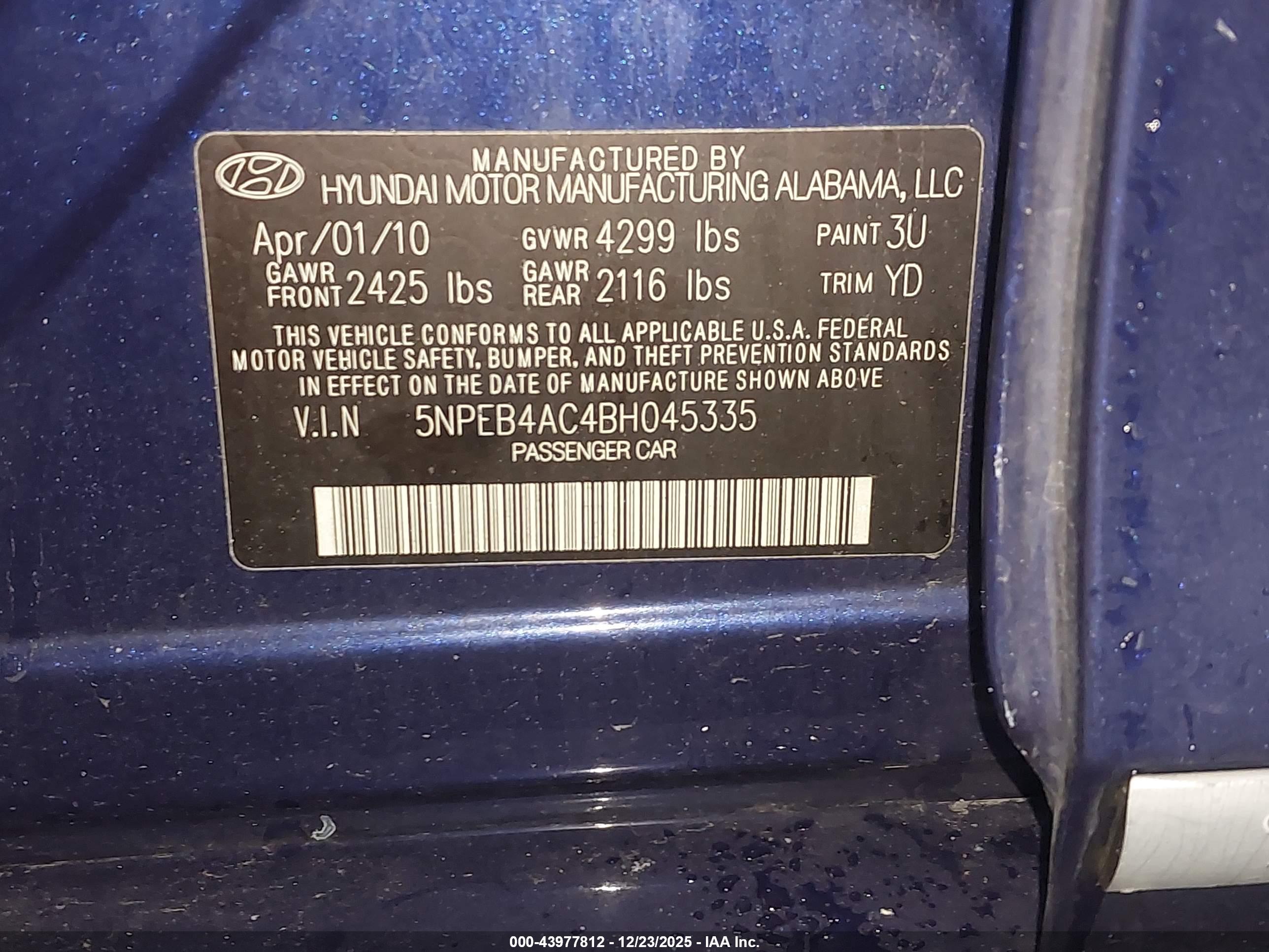 HYUNDAI SONATA image 9