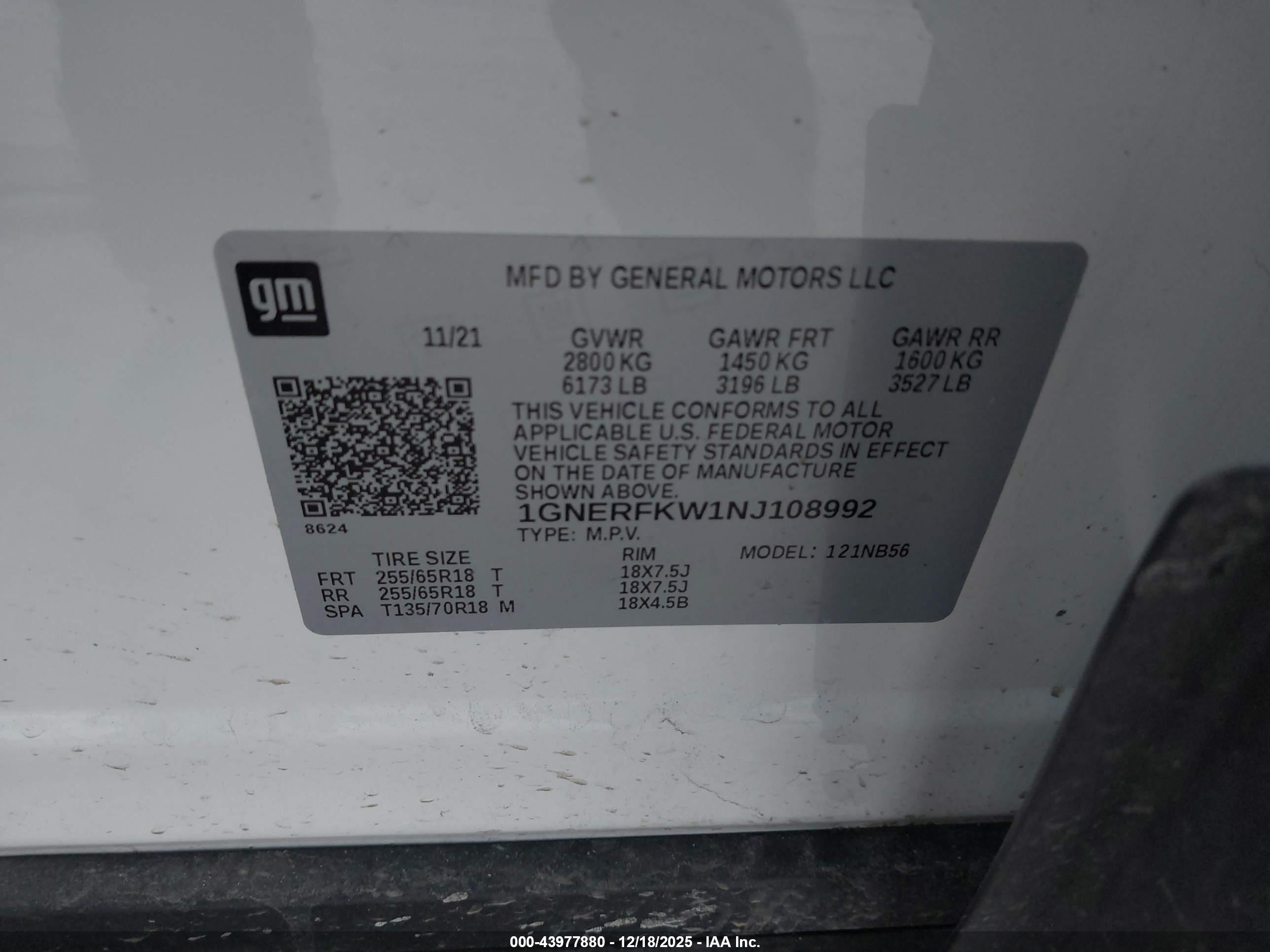 CHEVROLET TRAVERSE image 9