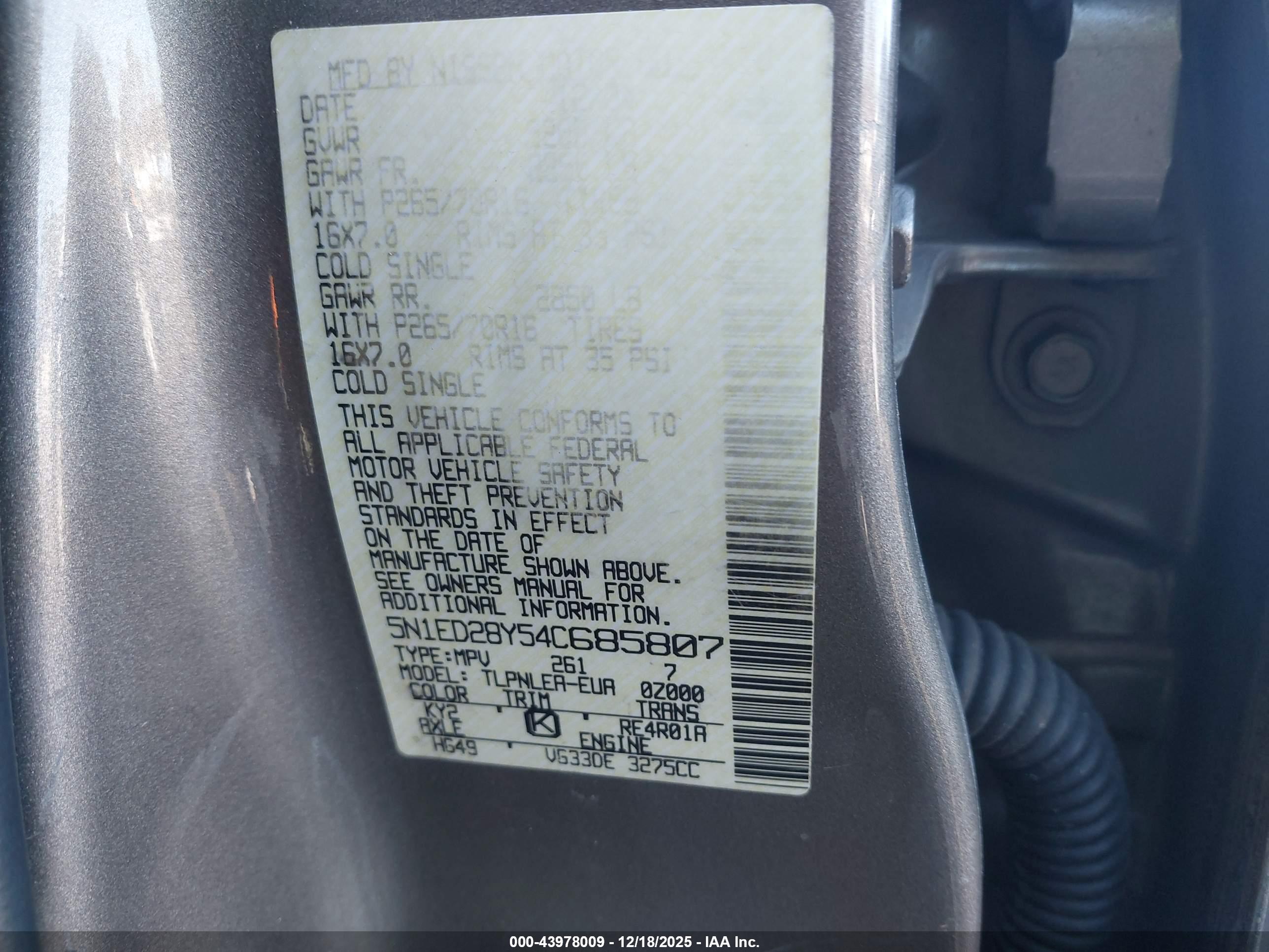 NISSAN XTERRA image 9