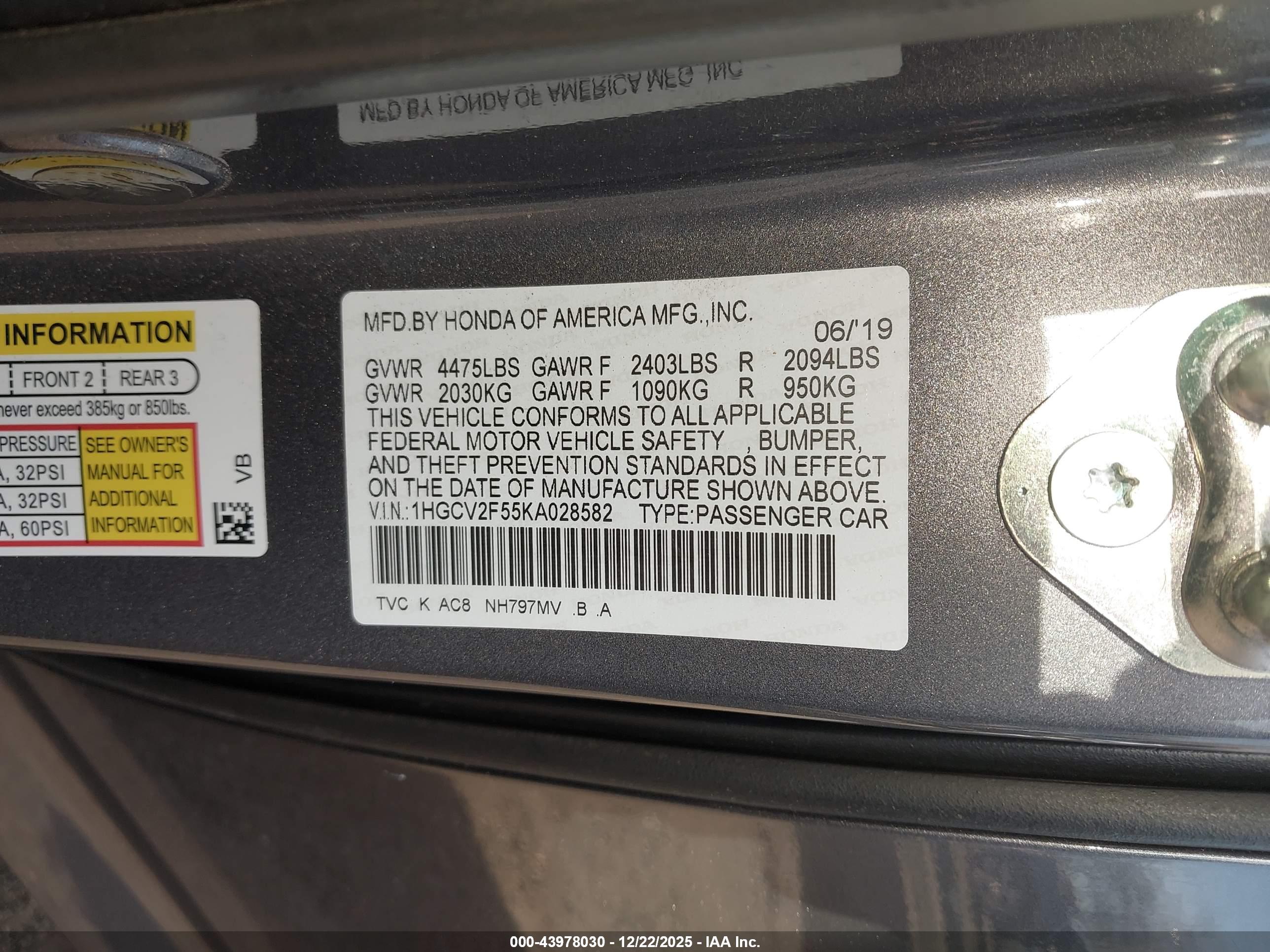 HONDA ACCORD image 9