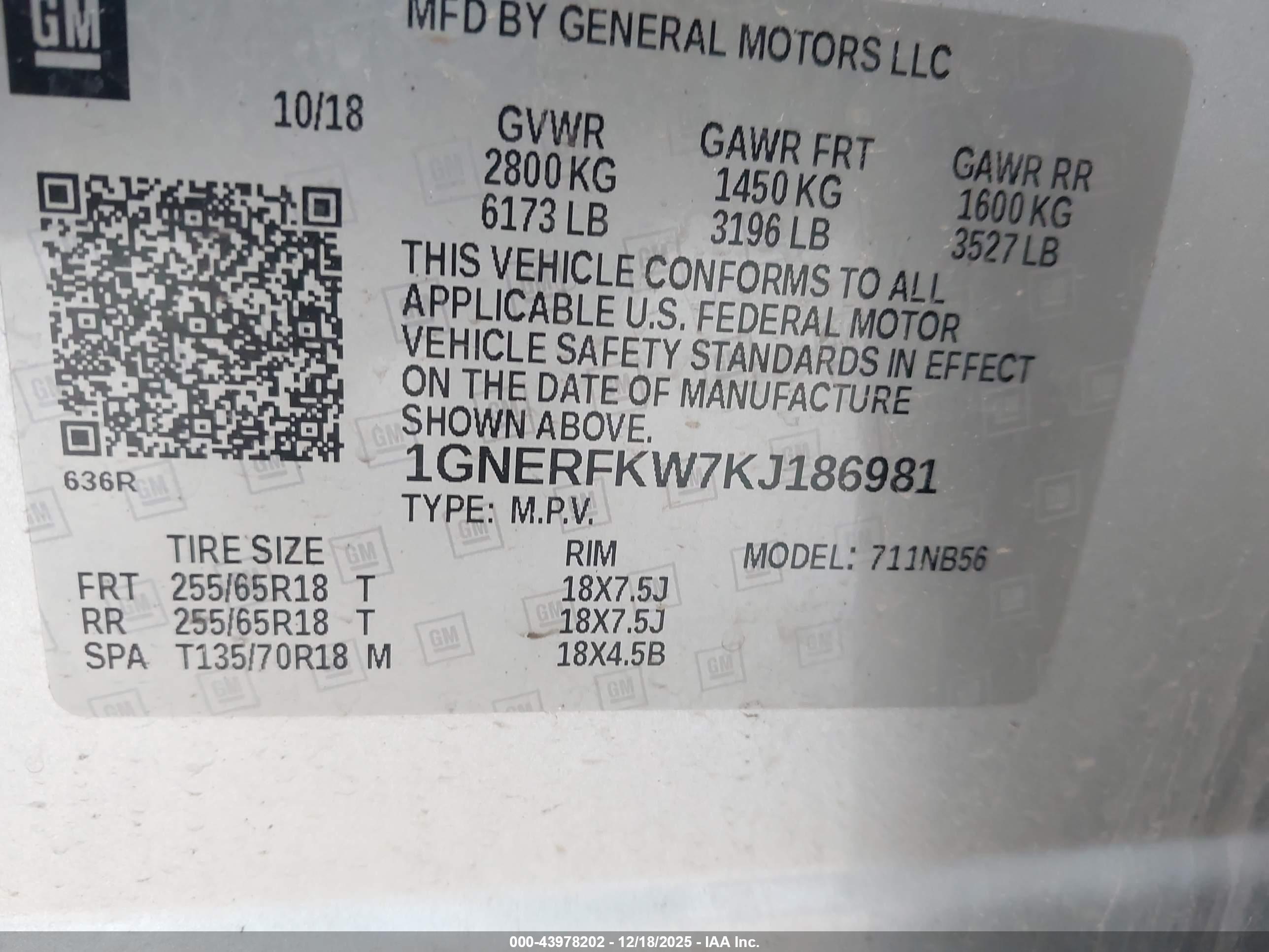 CHEVROLET TRAVERSE image 9