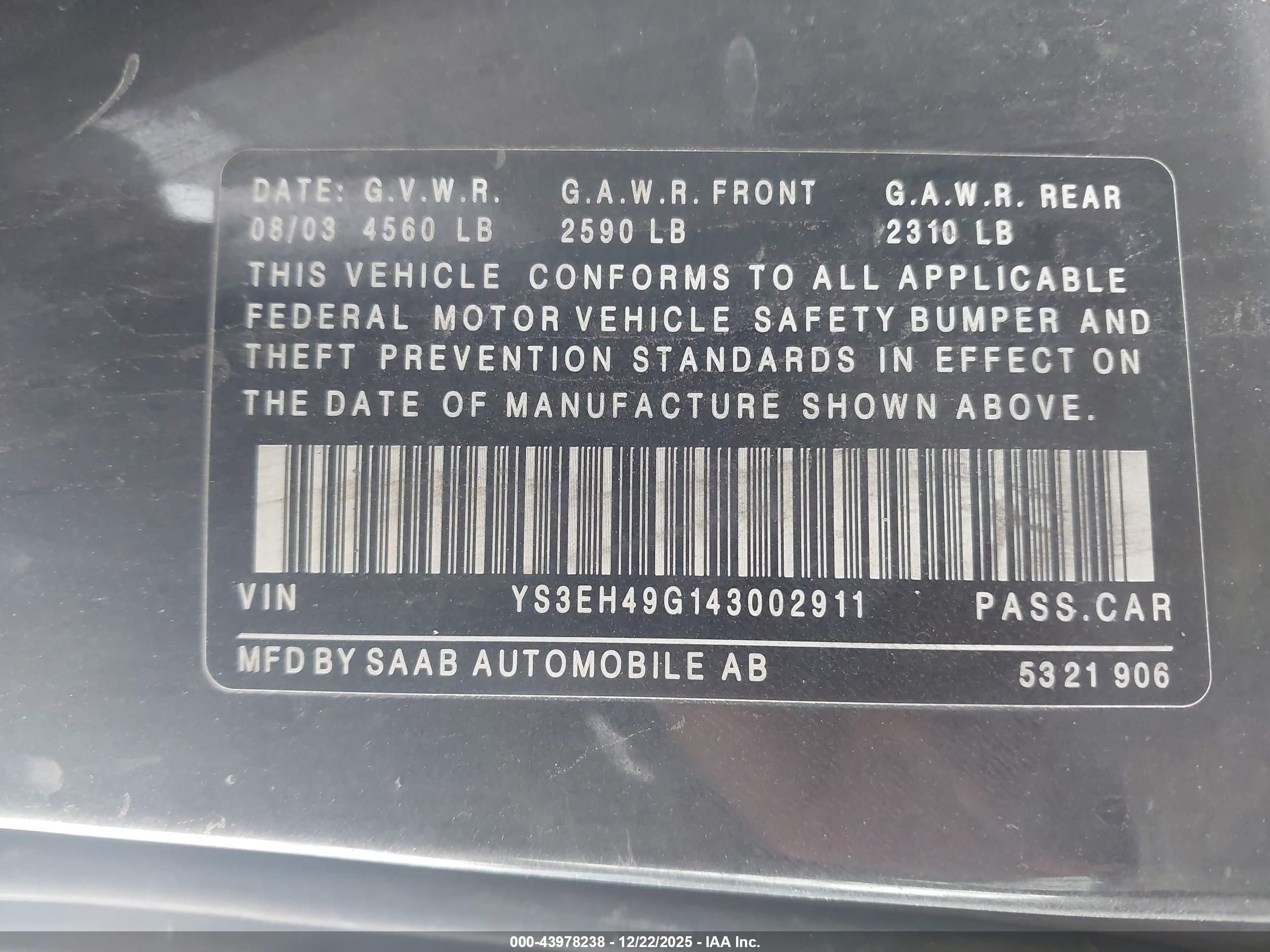SAAB 9-5 image 9