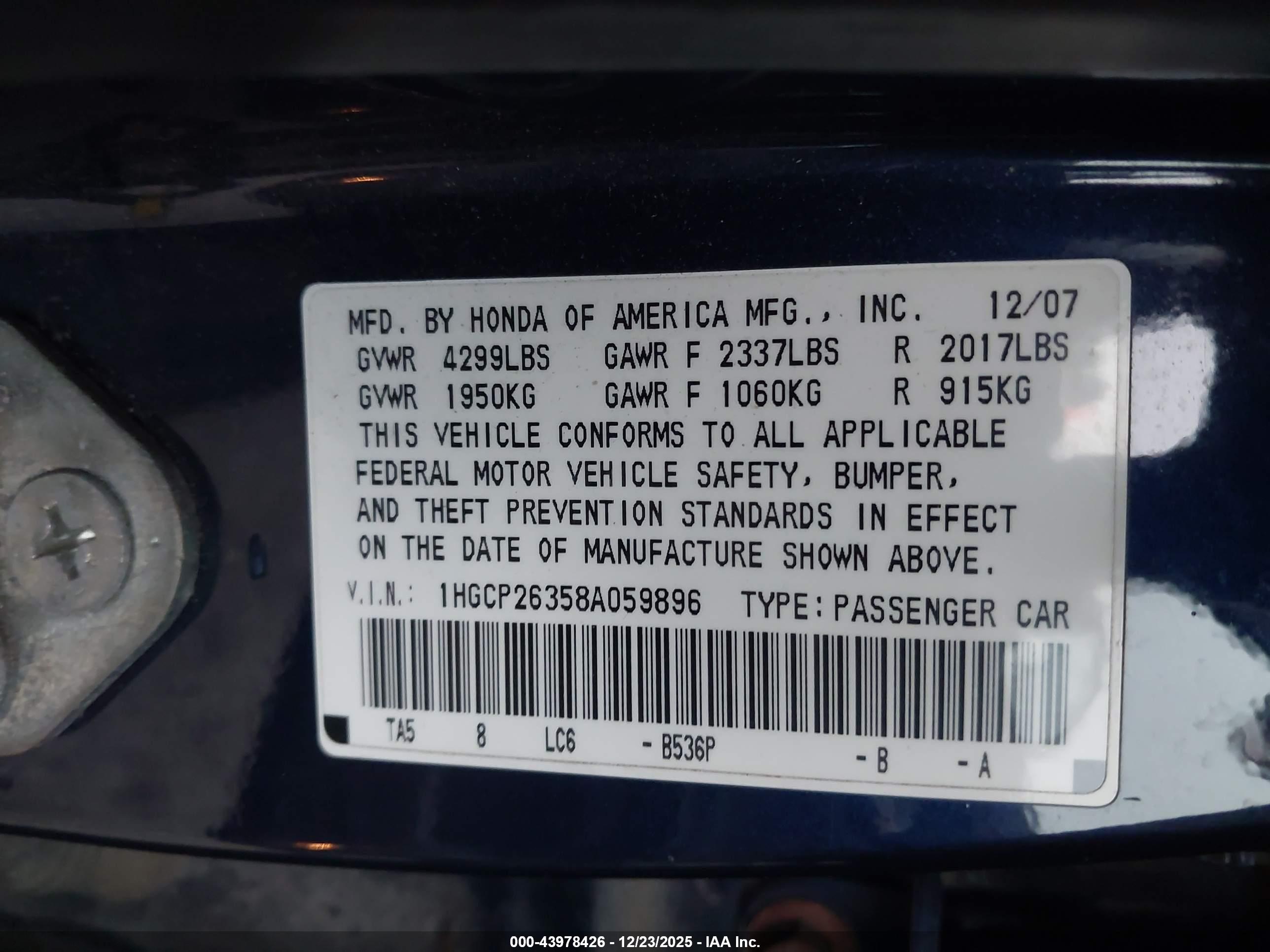 HONDA ACCORD image 9