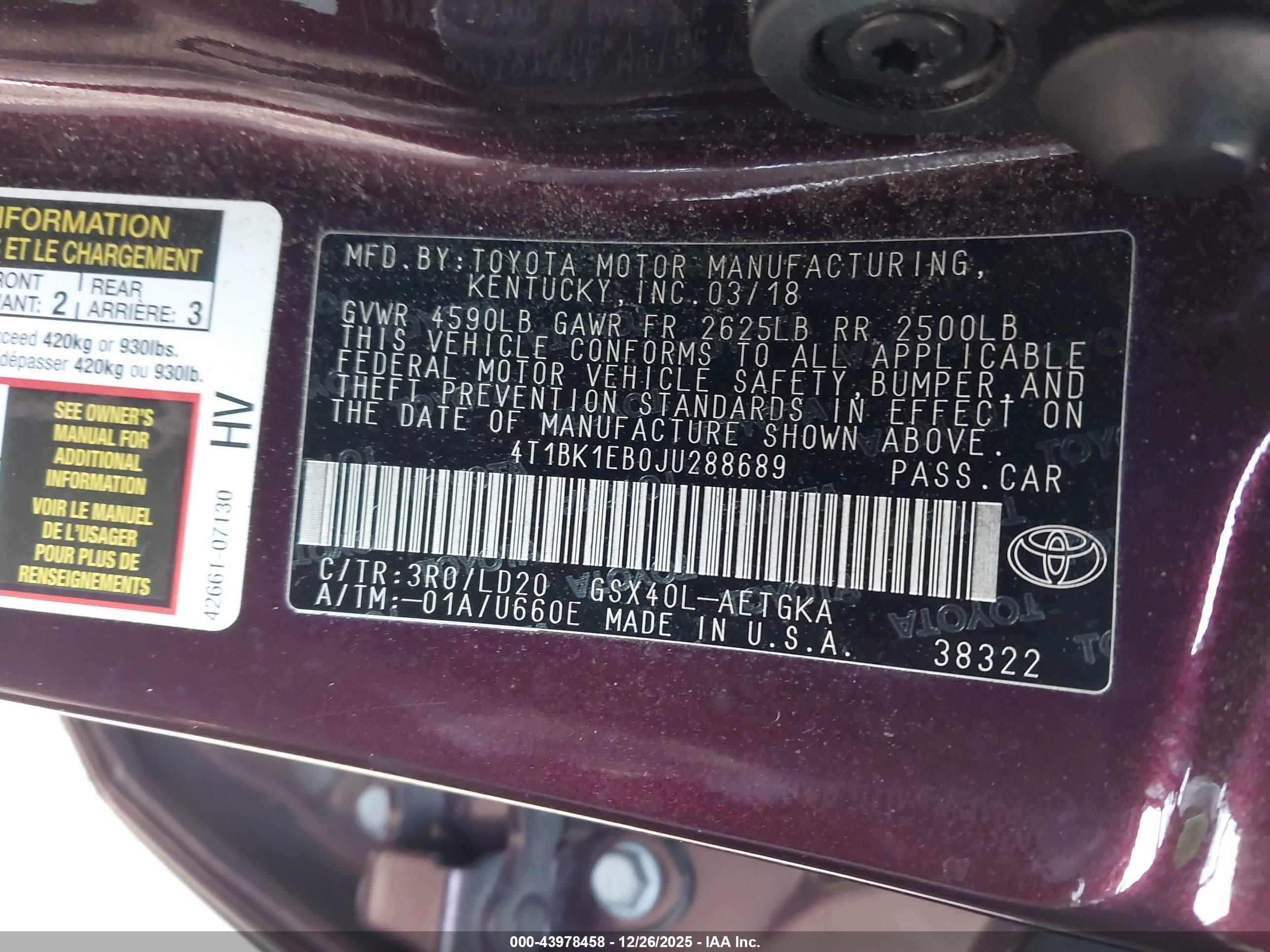 TOYOTA AVALON image 9