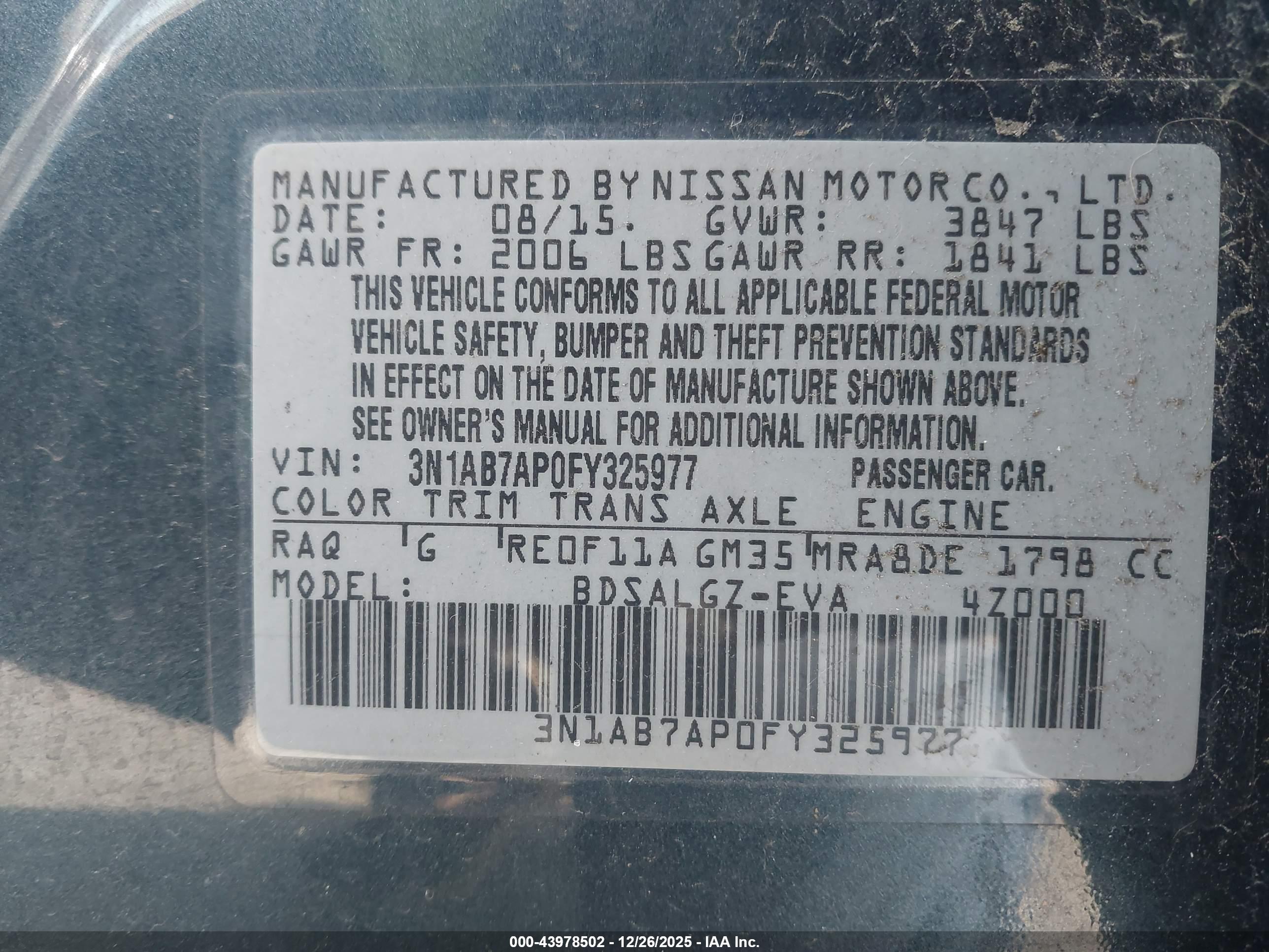 NISSAN SENTRA image 9