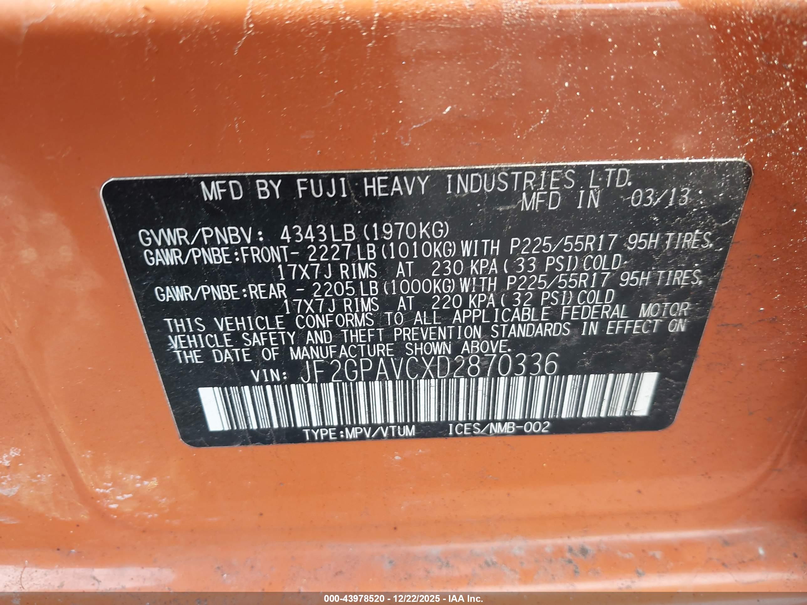 SUBARU XV image 9